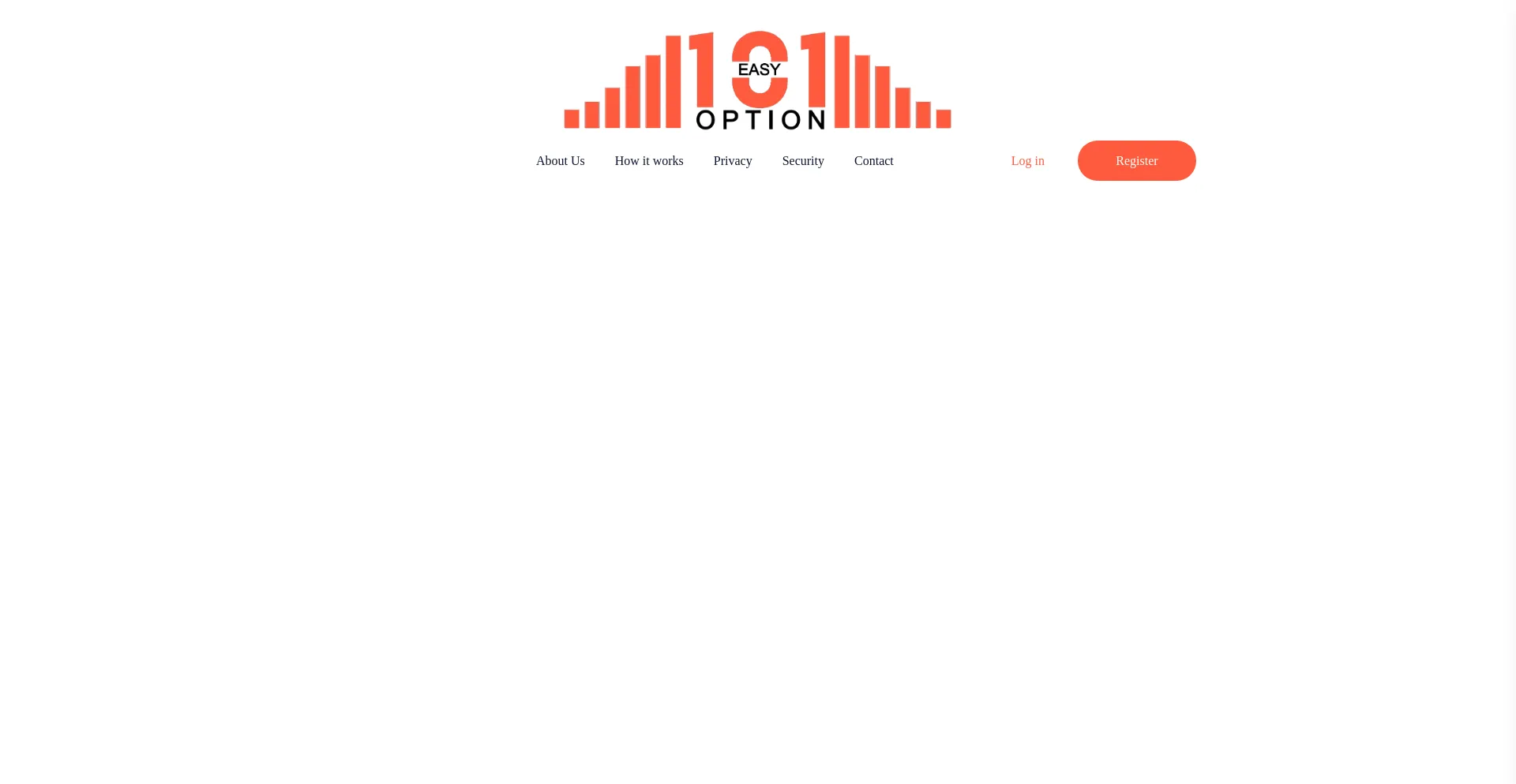 Website screenshot of 101easyoption.org