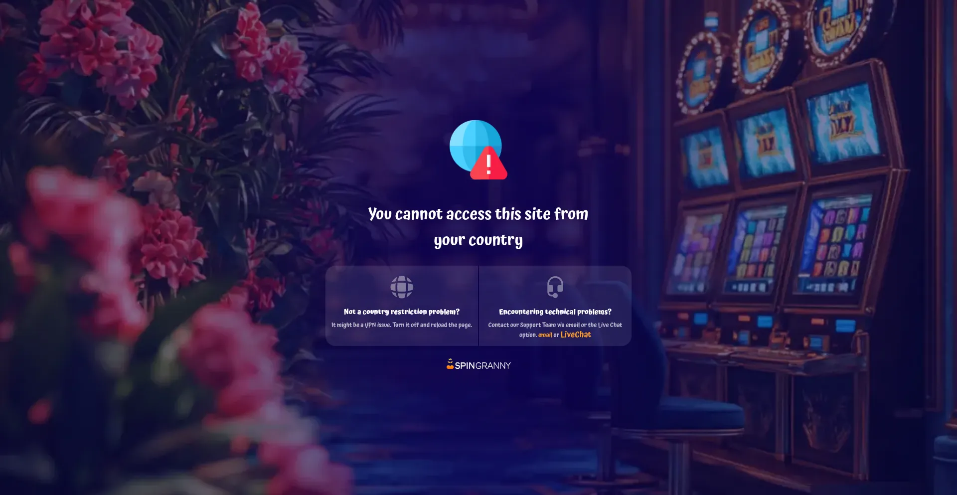 verified Spingranny Casino casino in Australia