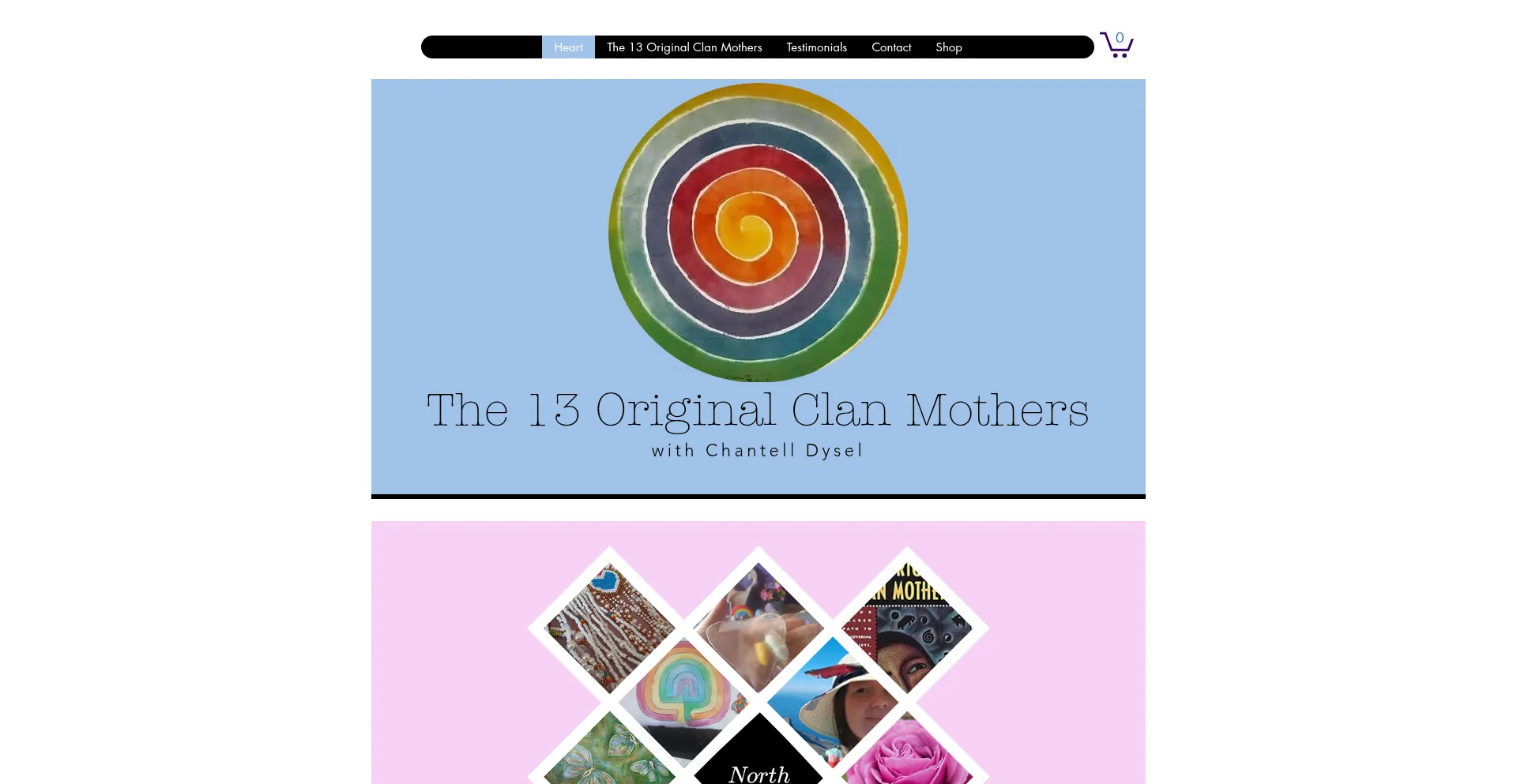Website screenshot of 13originalclanmothers.com