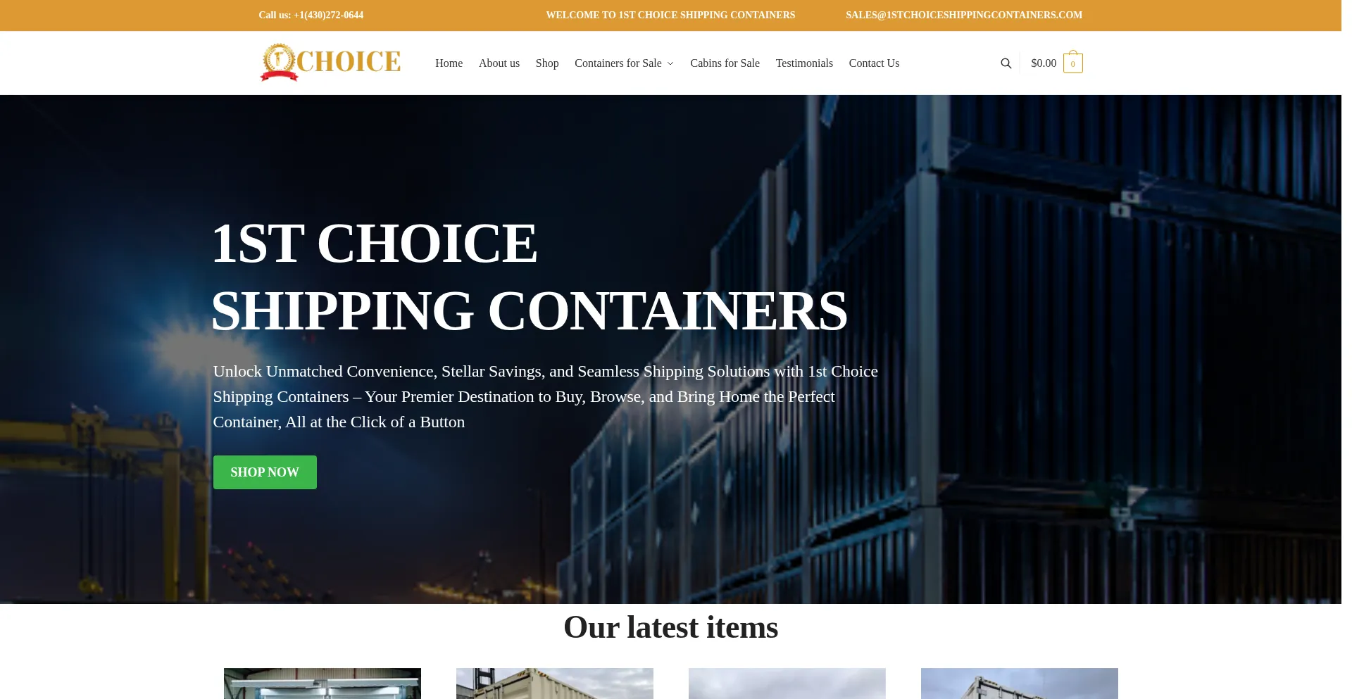 1stchoiceshippingcontainers.com est-il Sûr et Fiable ?