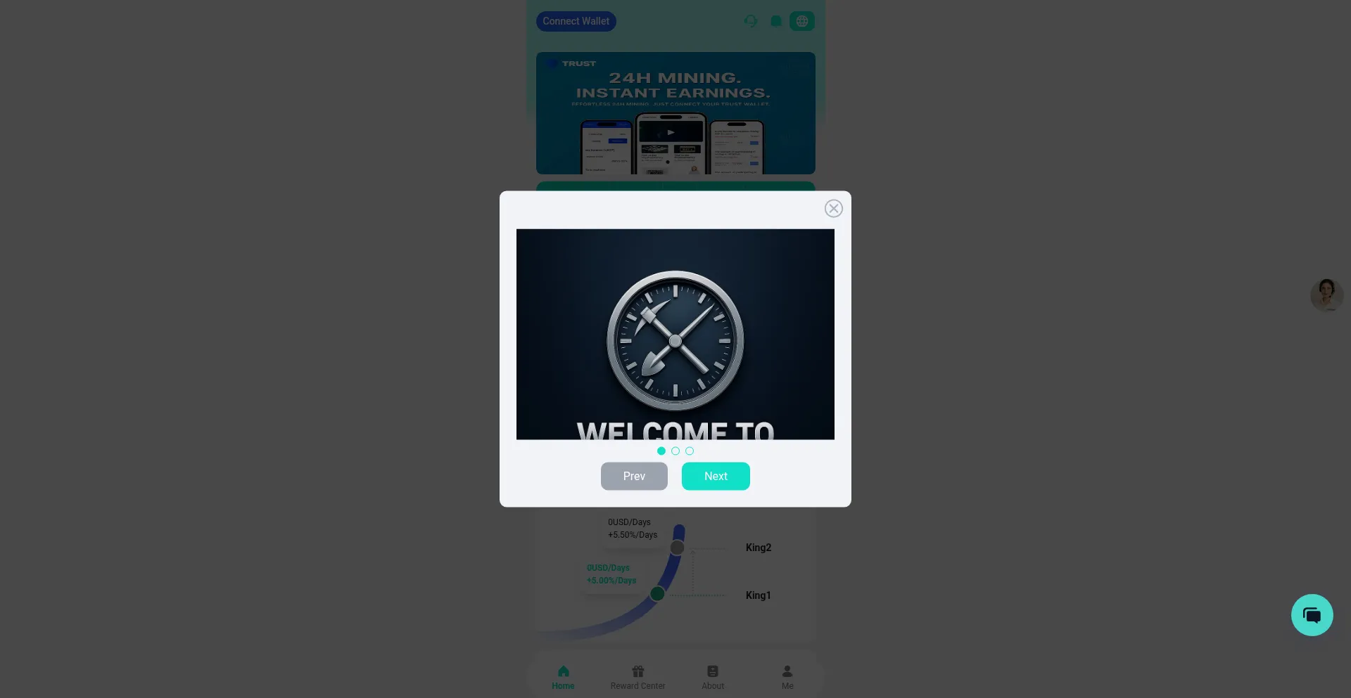 Website screenshot of 24hmining.org