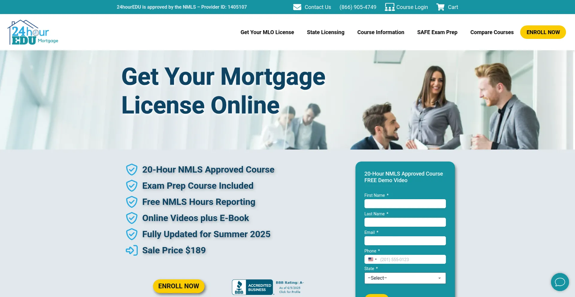 Website screenshot of 24houredu.com
