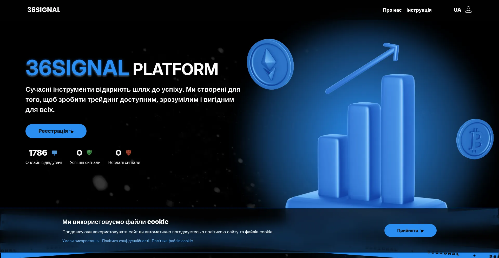 Website screenshot of 36signal.com