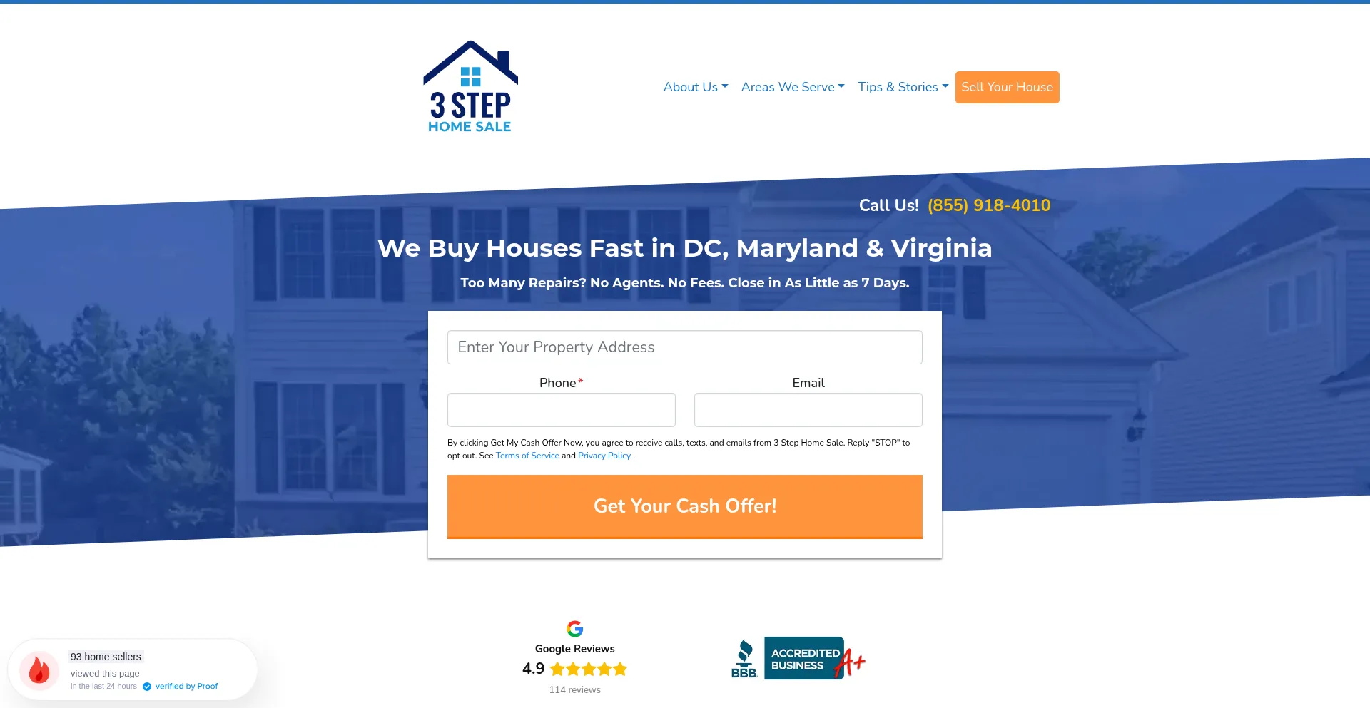 3stephomesale.com Screenshot