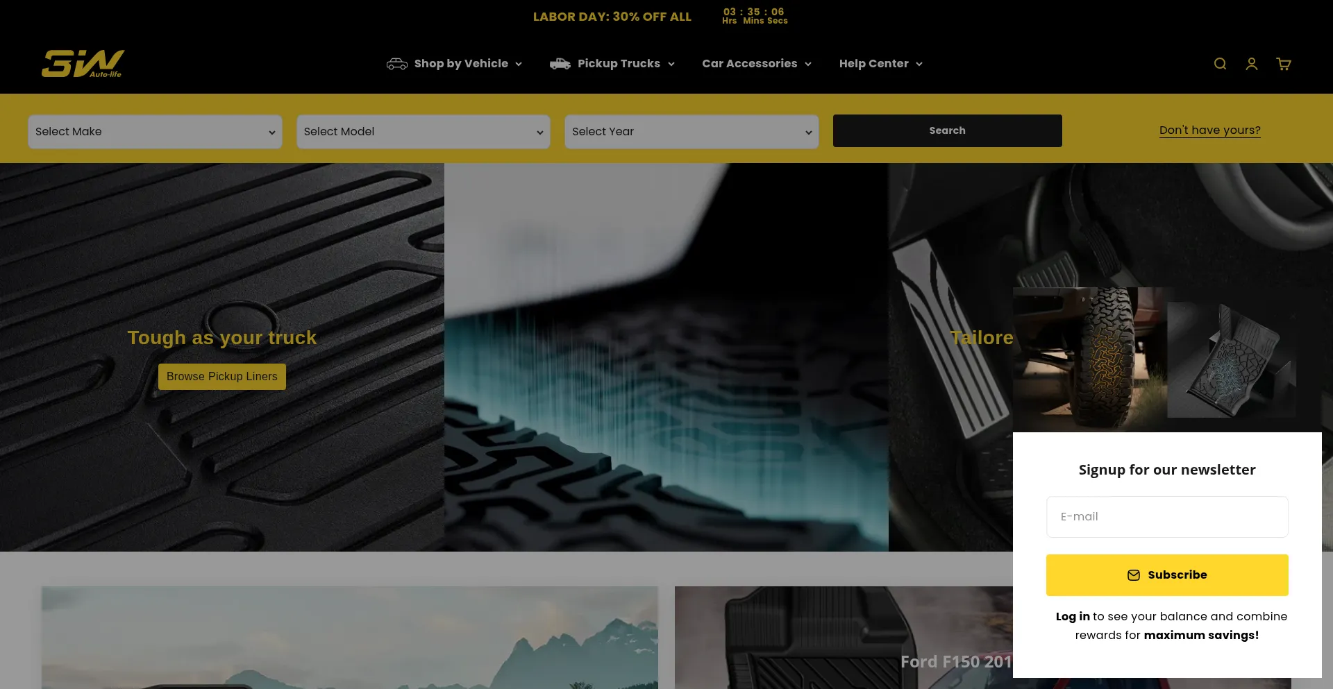 Website screenshot of 3wliners.com