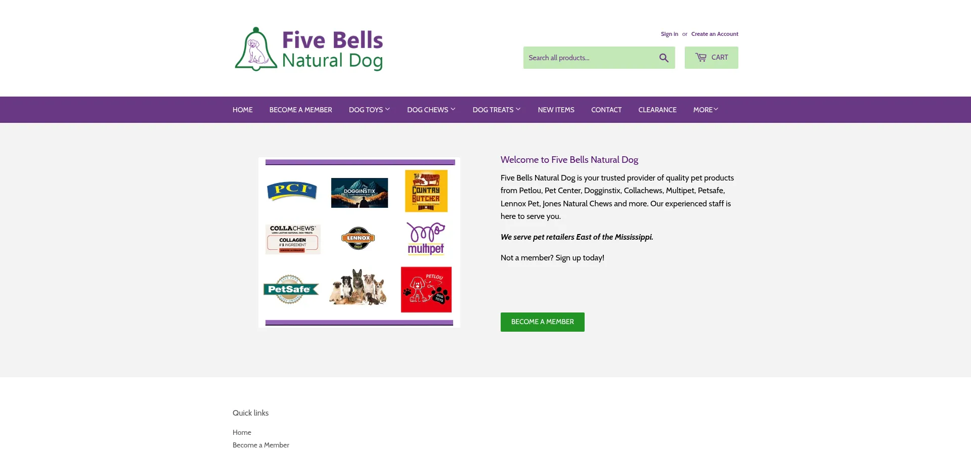 5bellsnaturaldog.com