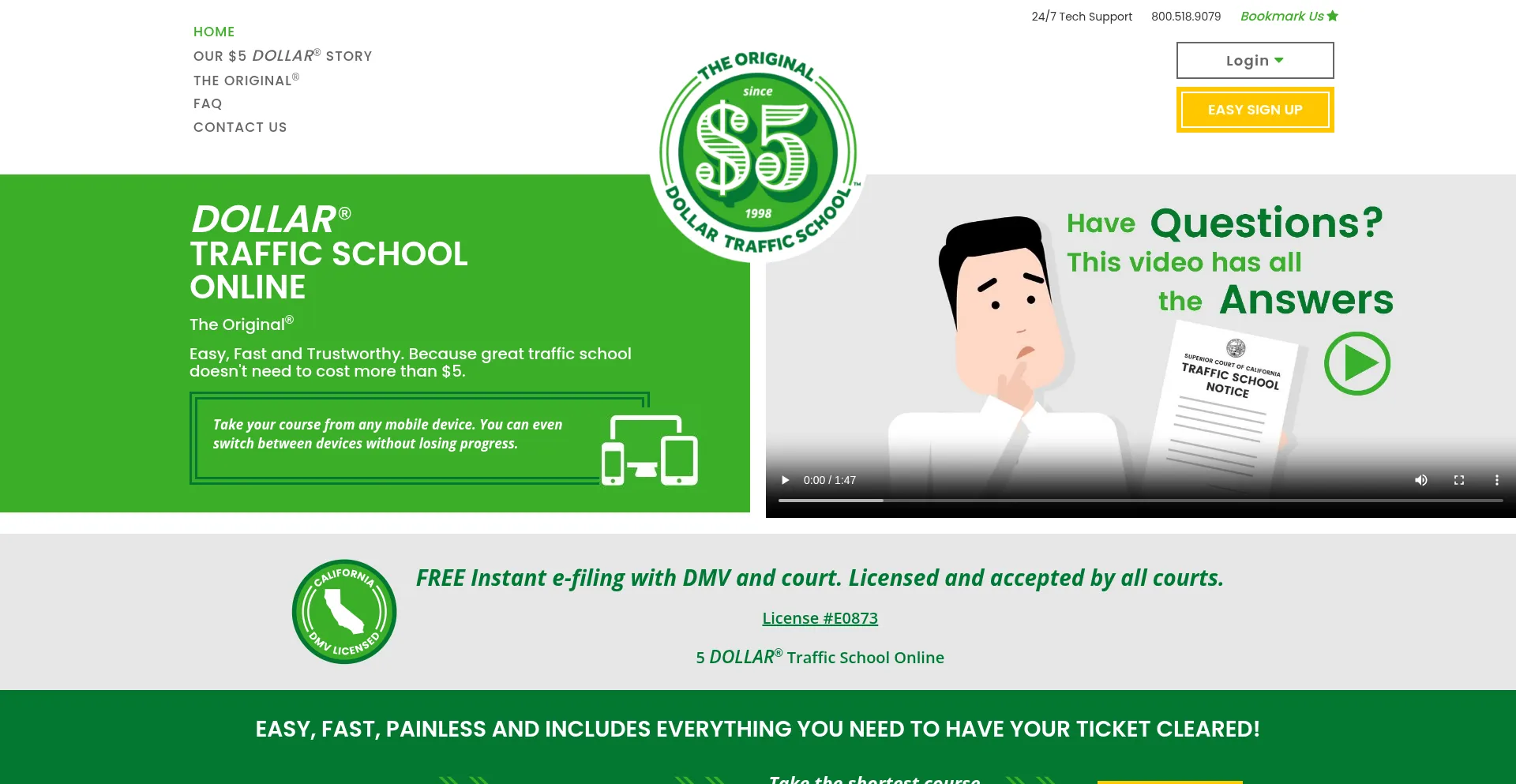 5dollartrafficschoolonline.com est-il Sûr et Fiable ?