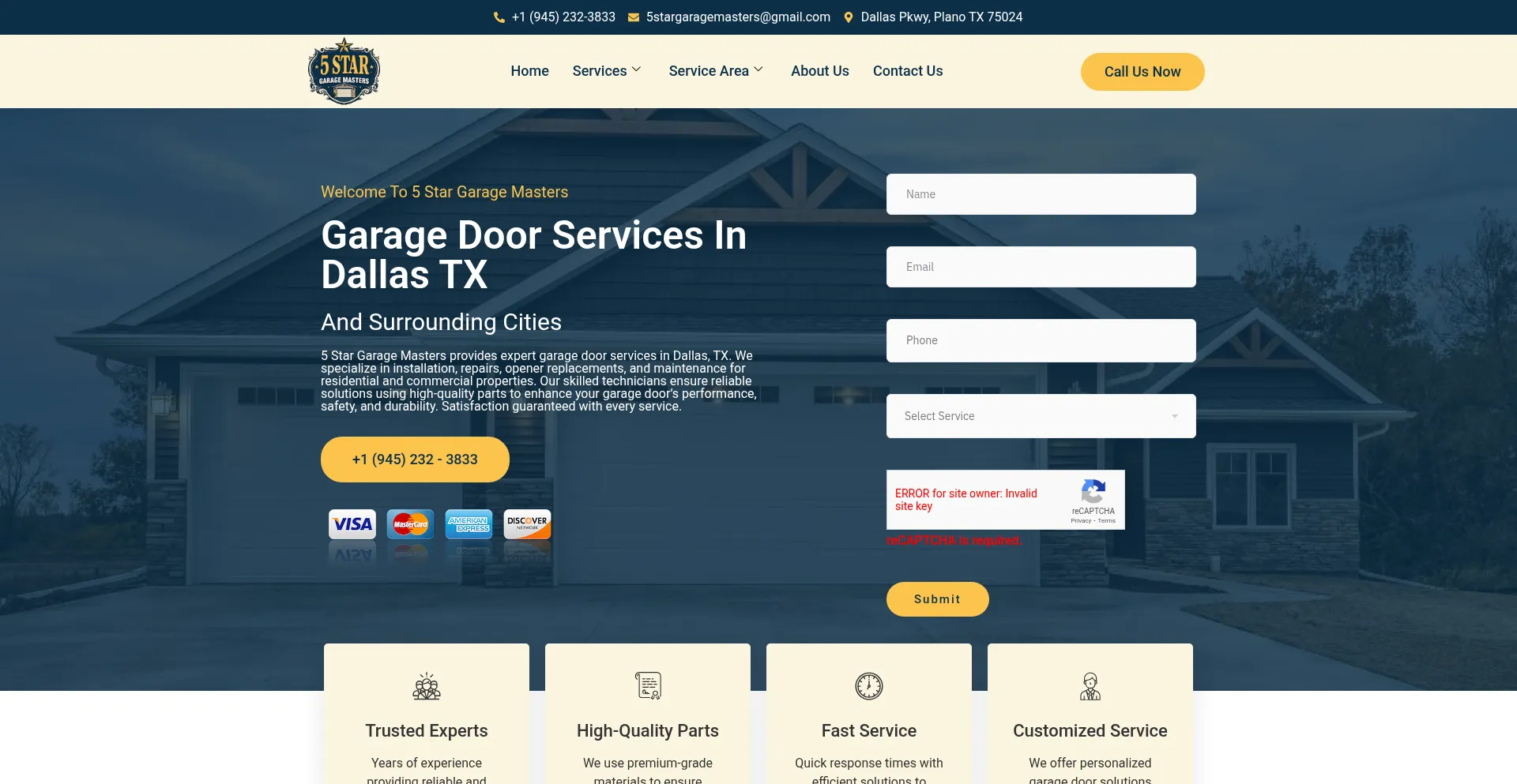 5stargaragemasters.com