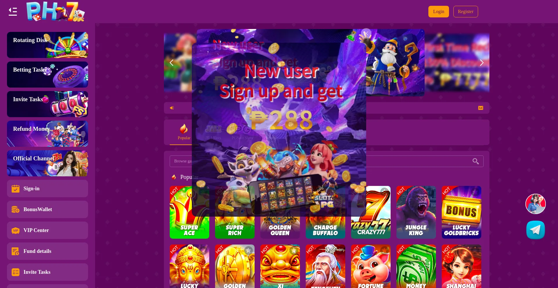 Website screenshot of 777ph.qpon