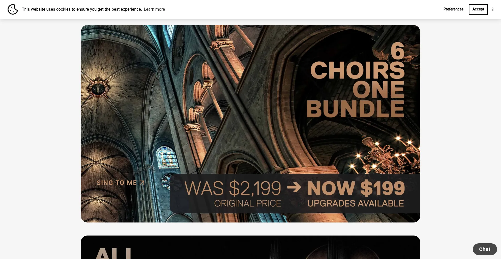 Website screenshot of 8dio.com