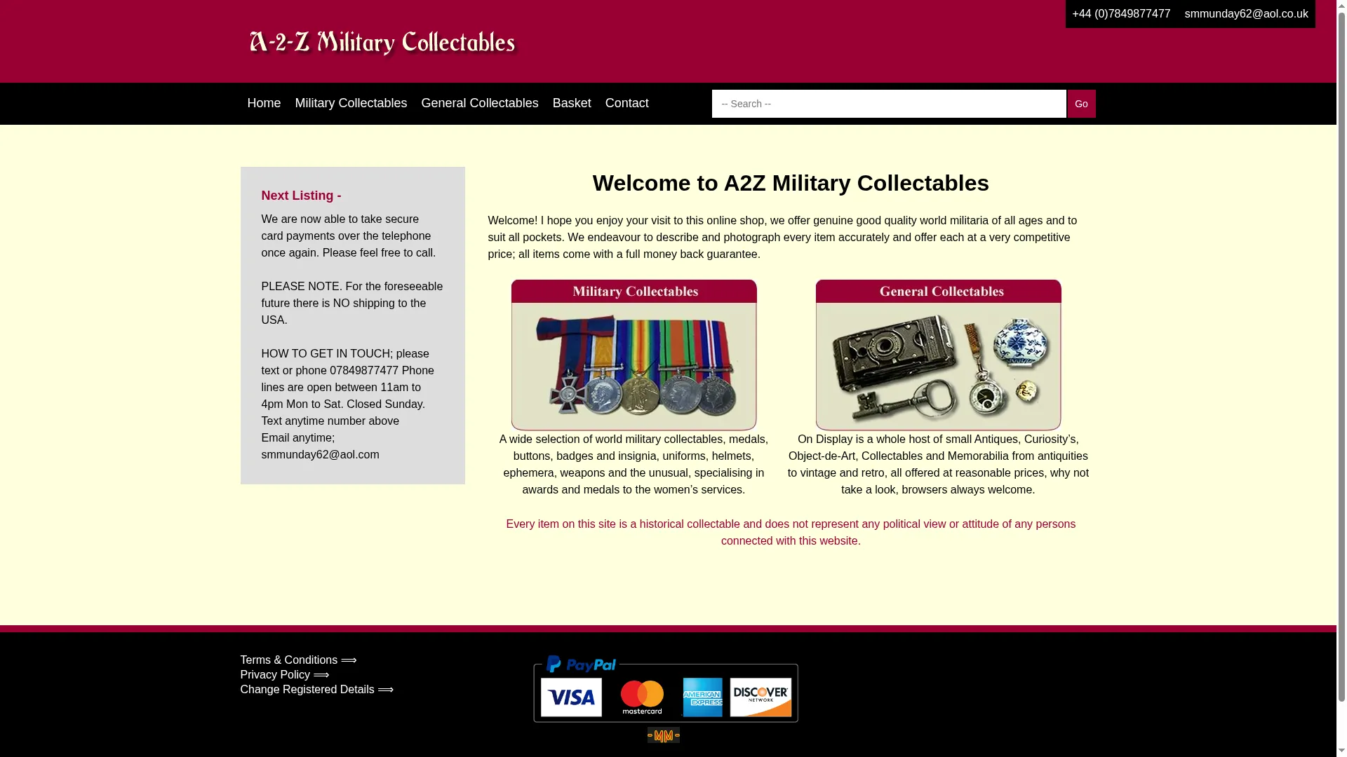 A2zmilitarycollectables.co.uk