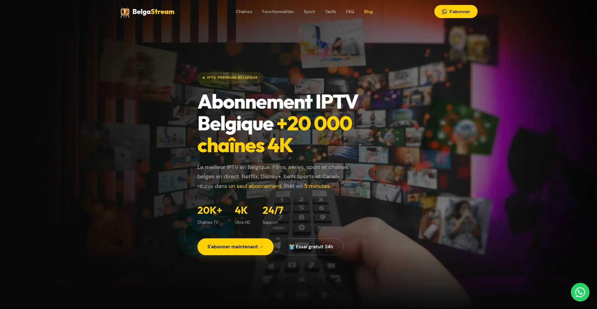 Abonnement-iptv4k.be
