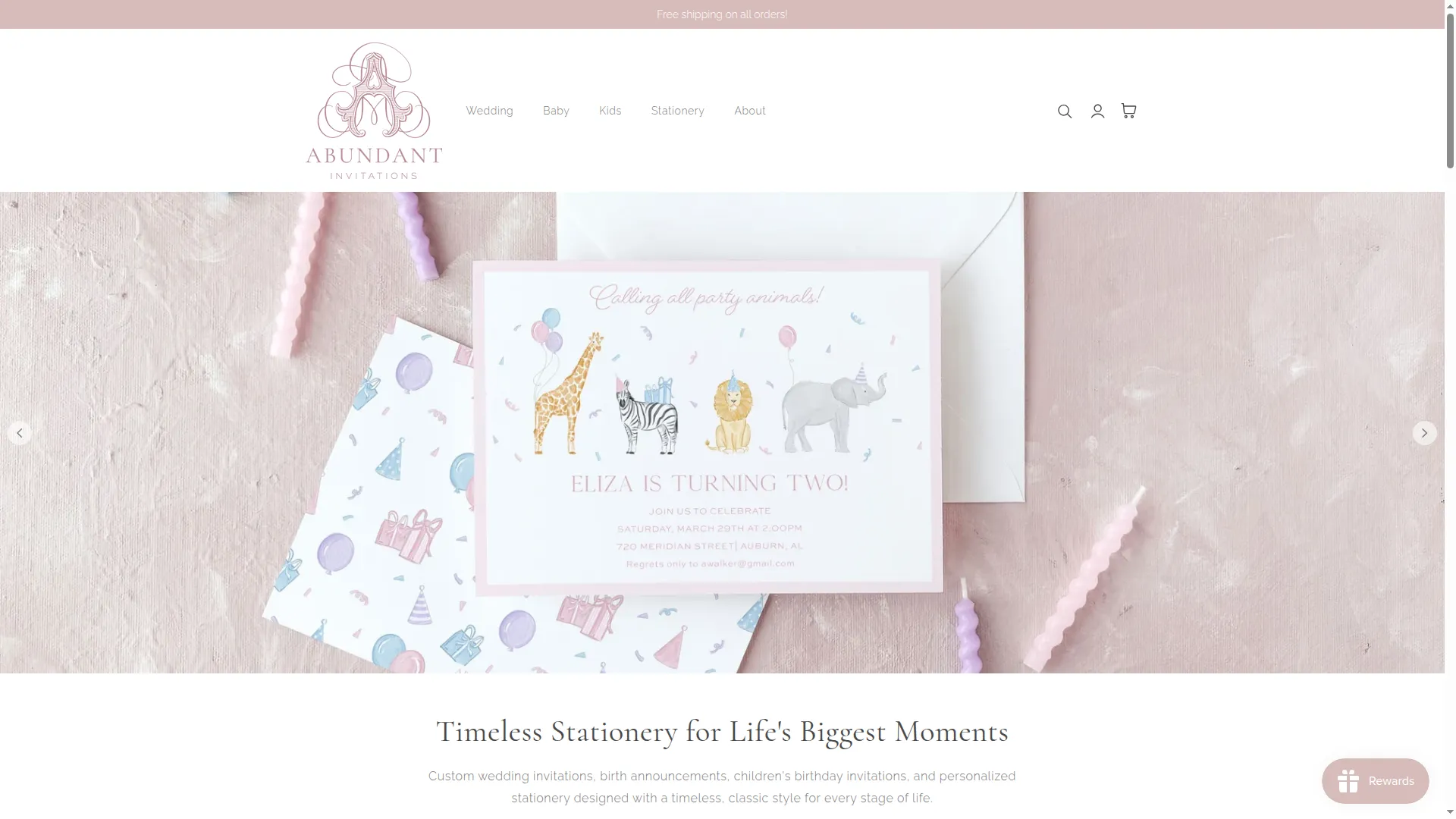 Abundantweddinginvitations.com