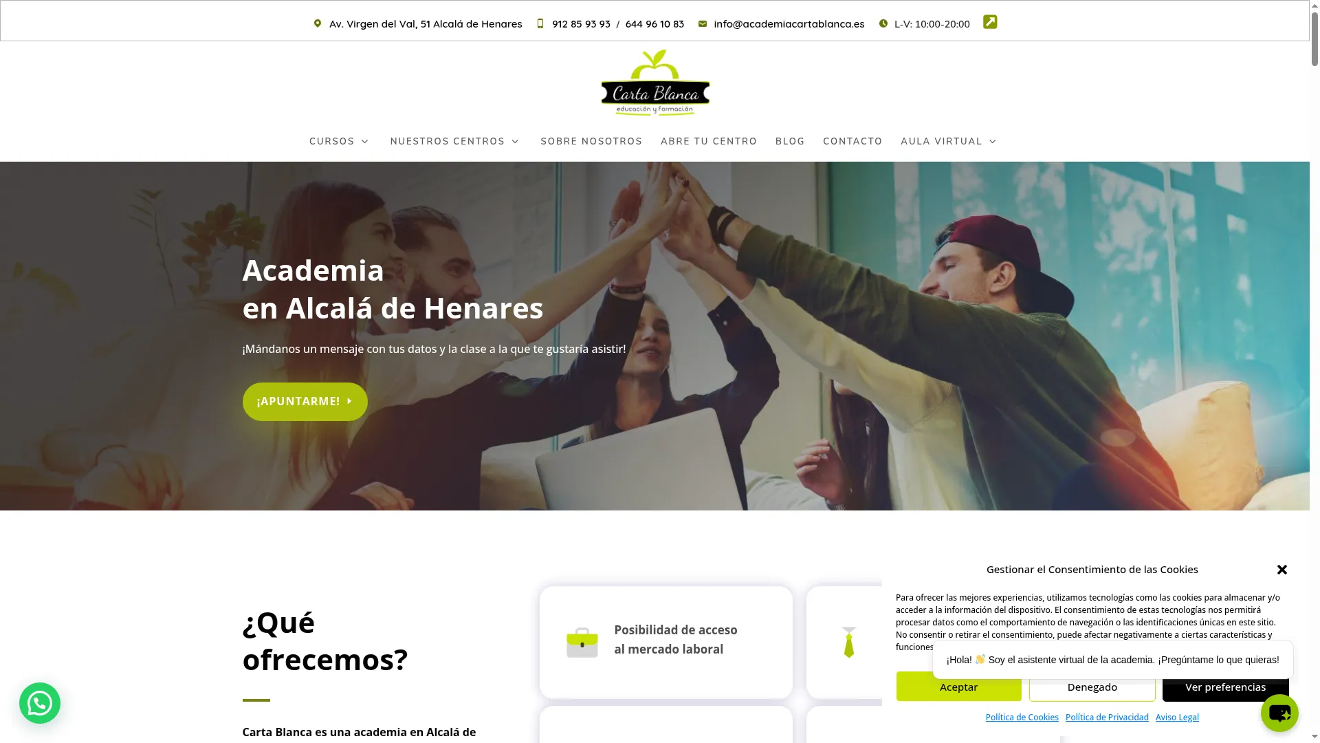 Academiacartablanca.es