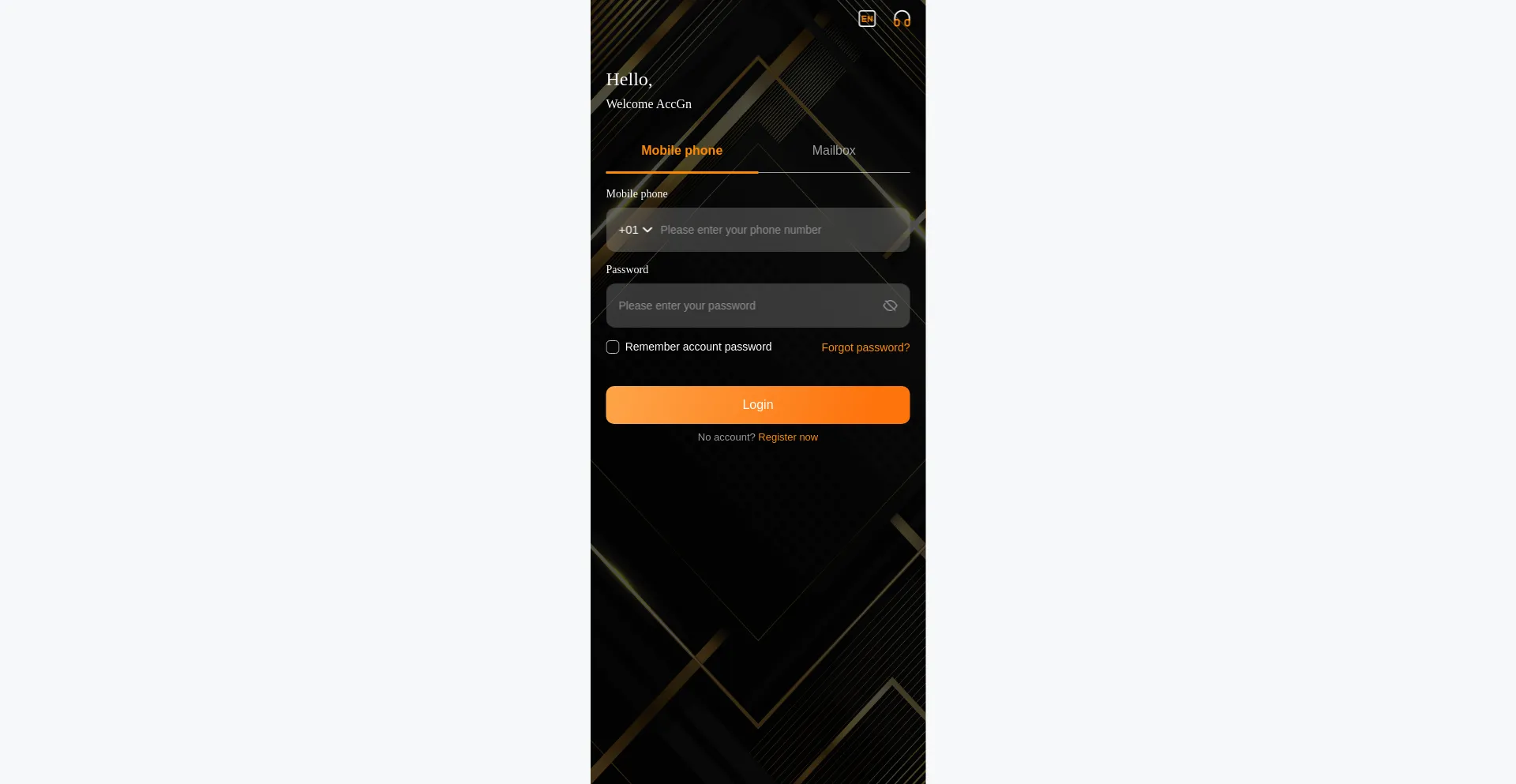 Website screenshot of Accgn.com