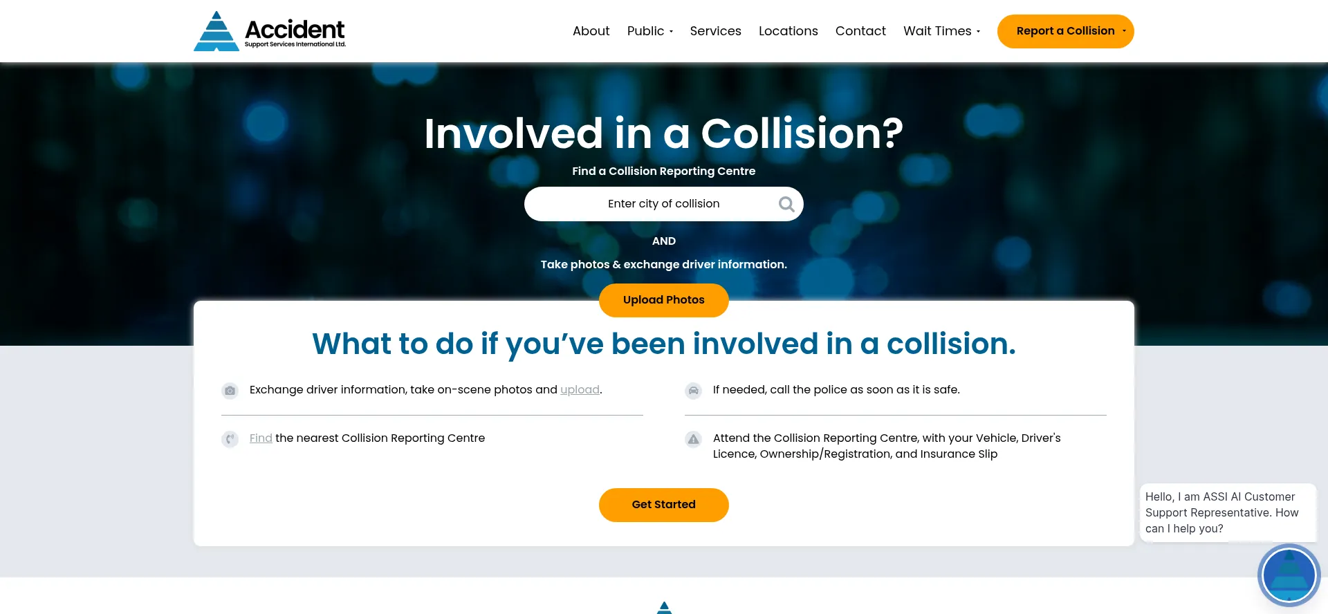 Website screenshot of Accsupport.com