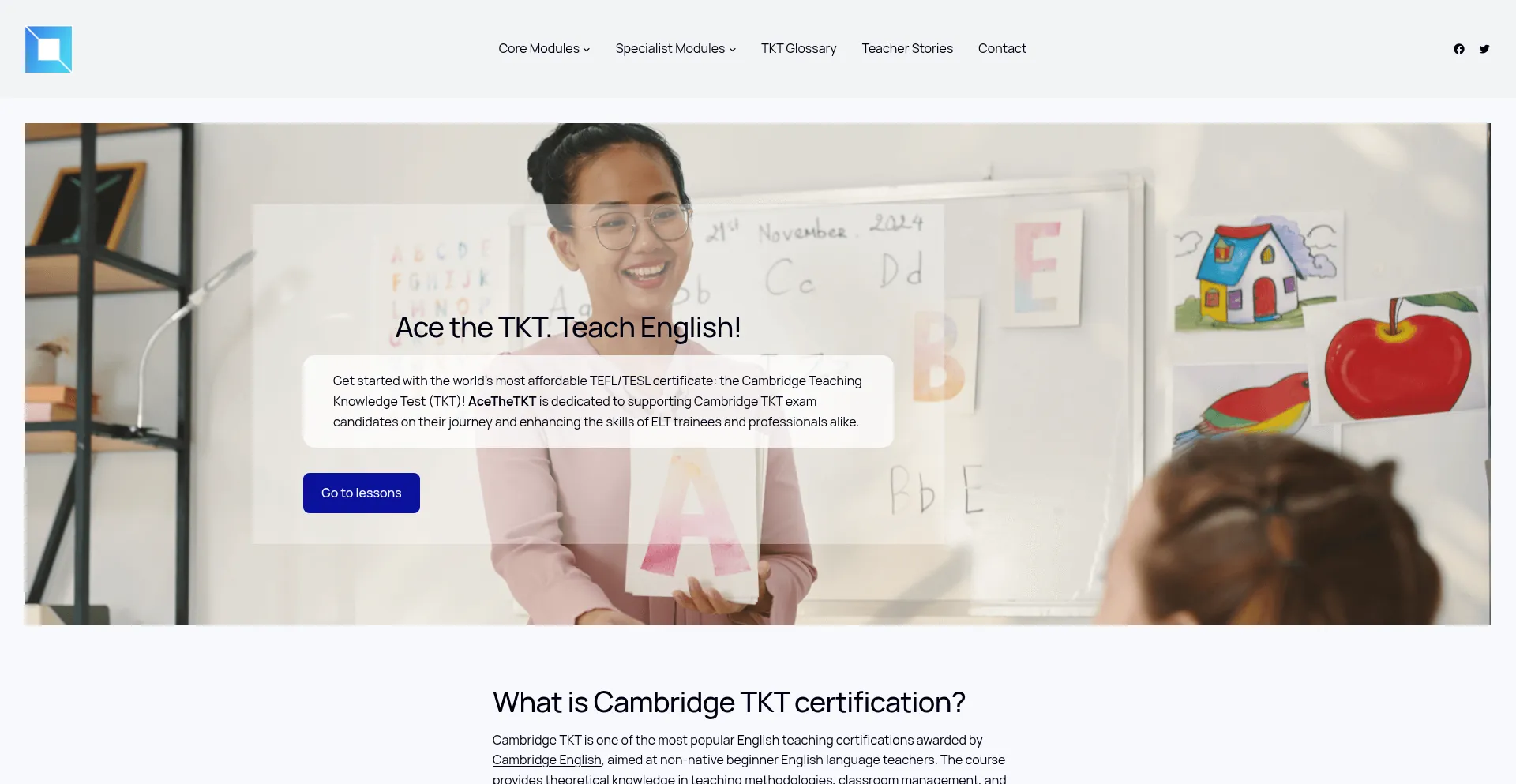 Website screenshot of Acethetkt.com