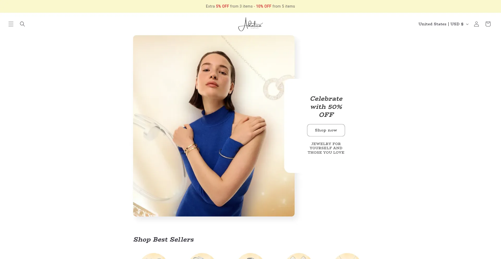 Website screenshot of Adalica.com