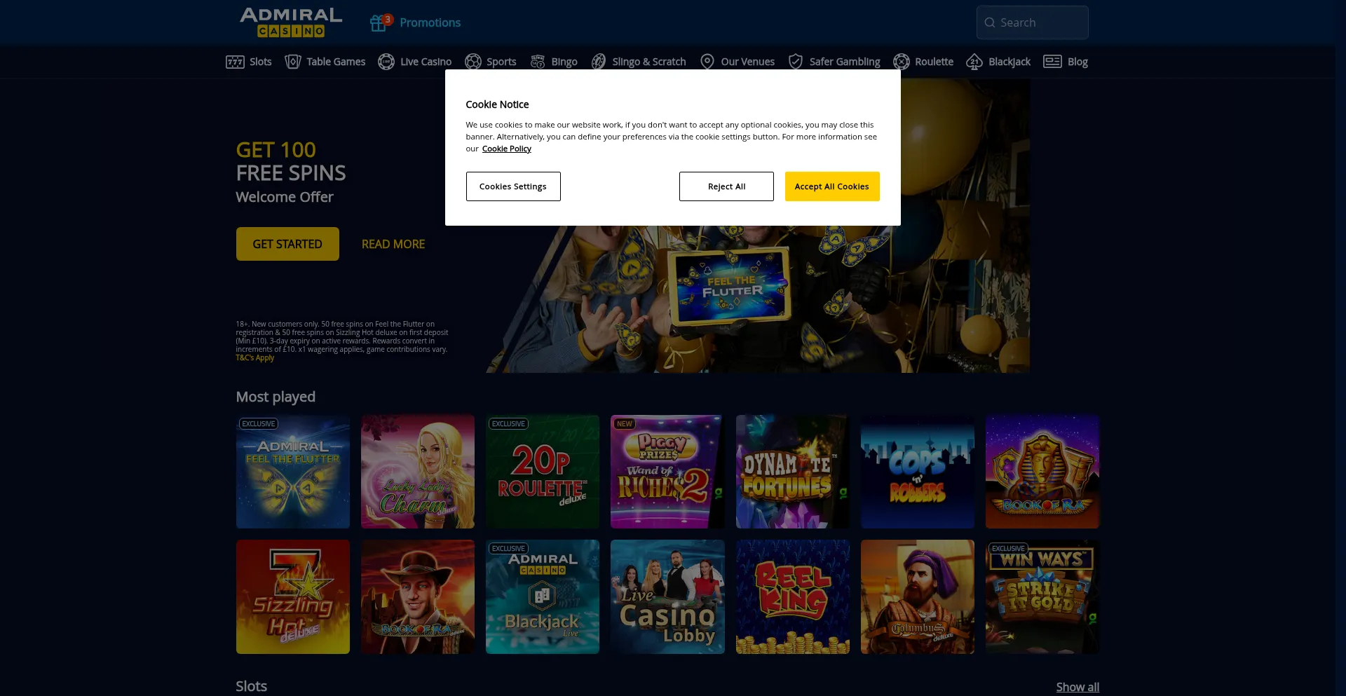 Admiralcasino.co.uk est-il Sûr et Fiable ?