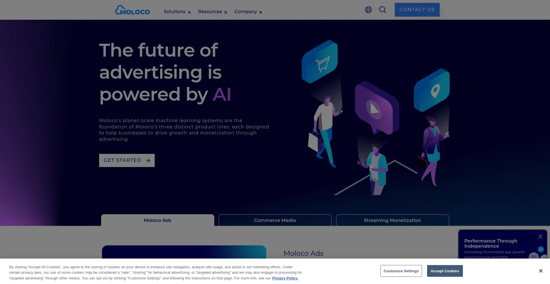 Adsmoloco.com Screenshot
