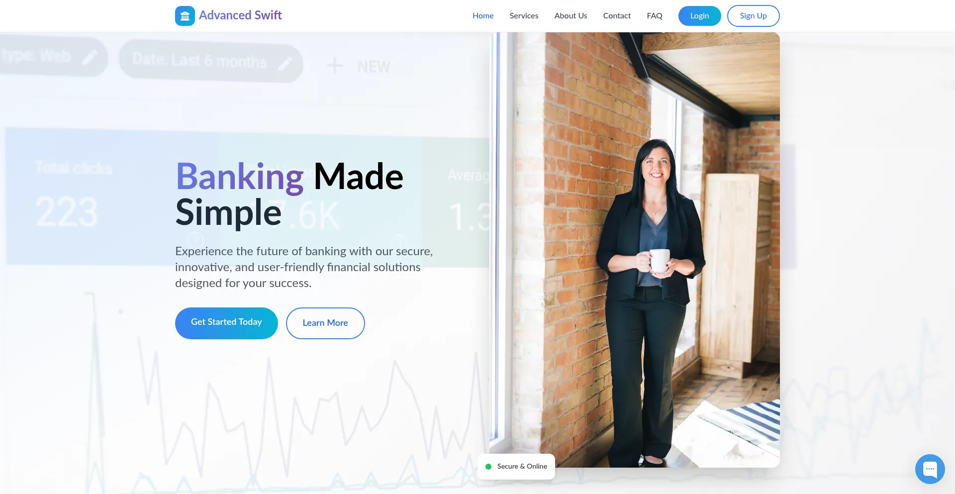 Website screenshot of Advanced-swift.net
