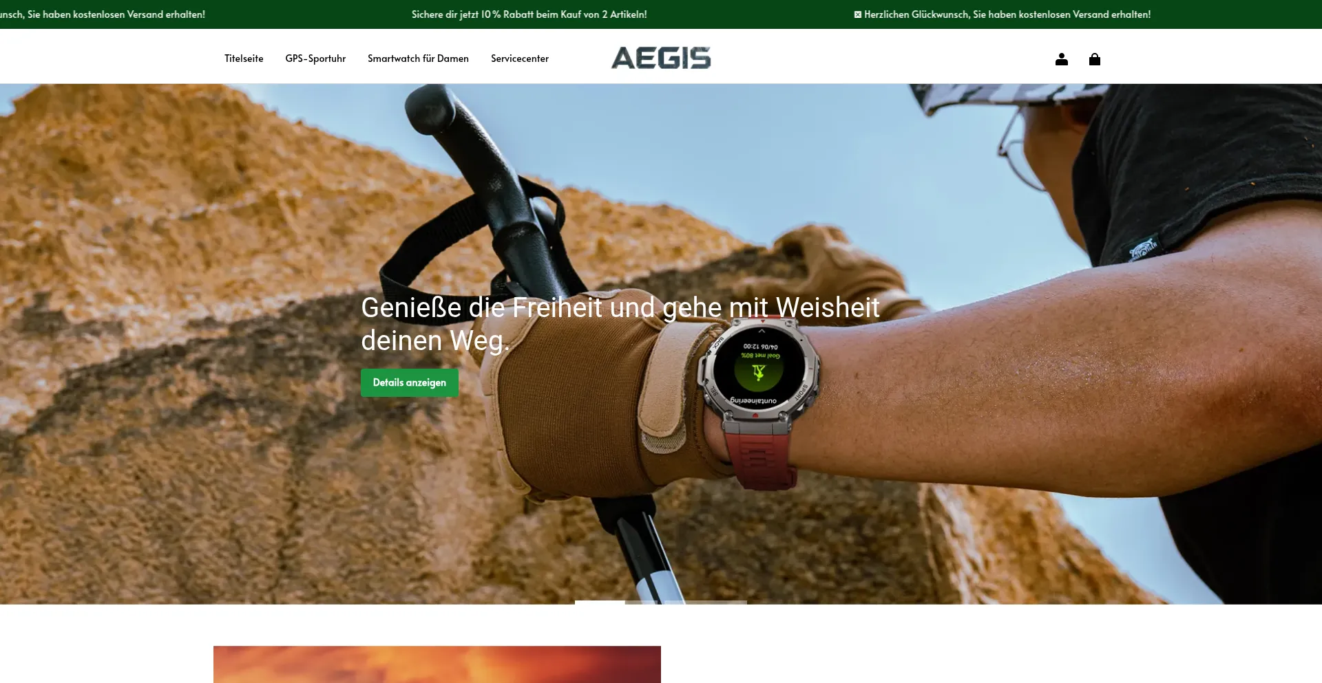 Website screenshot of Aegis-at.com