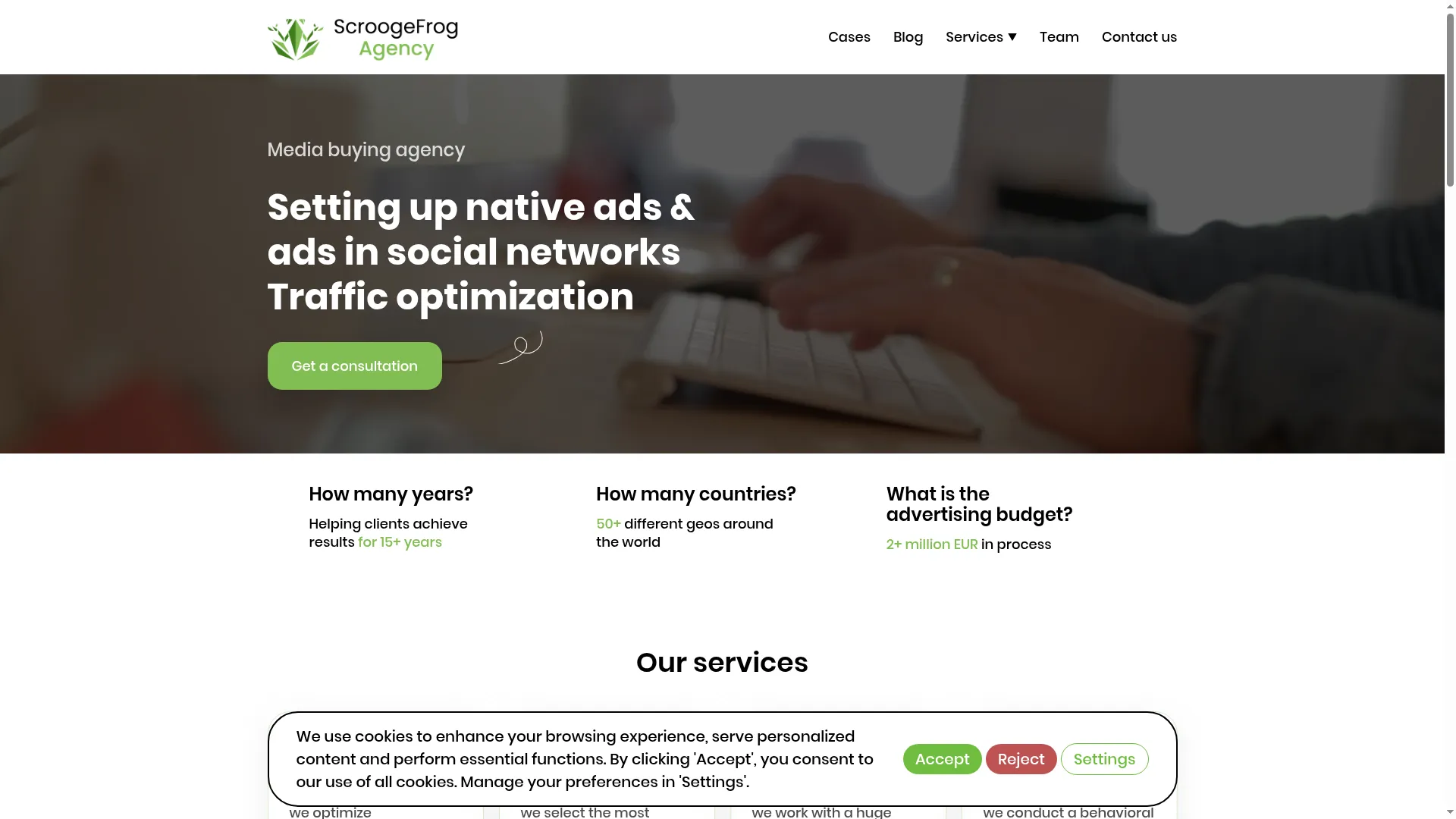 Agency.scroogefrog.com