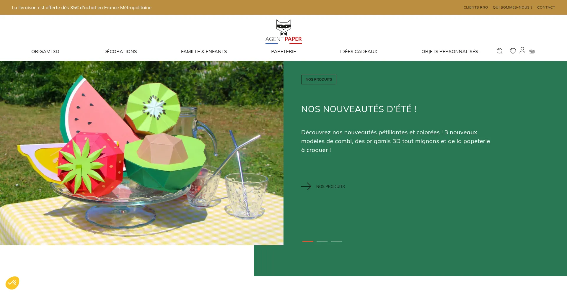 Website screenshot of Agentpaper.com
