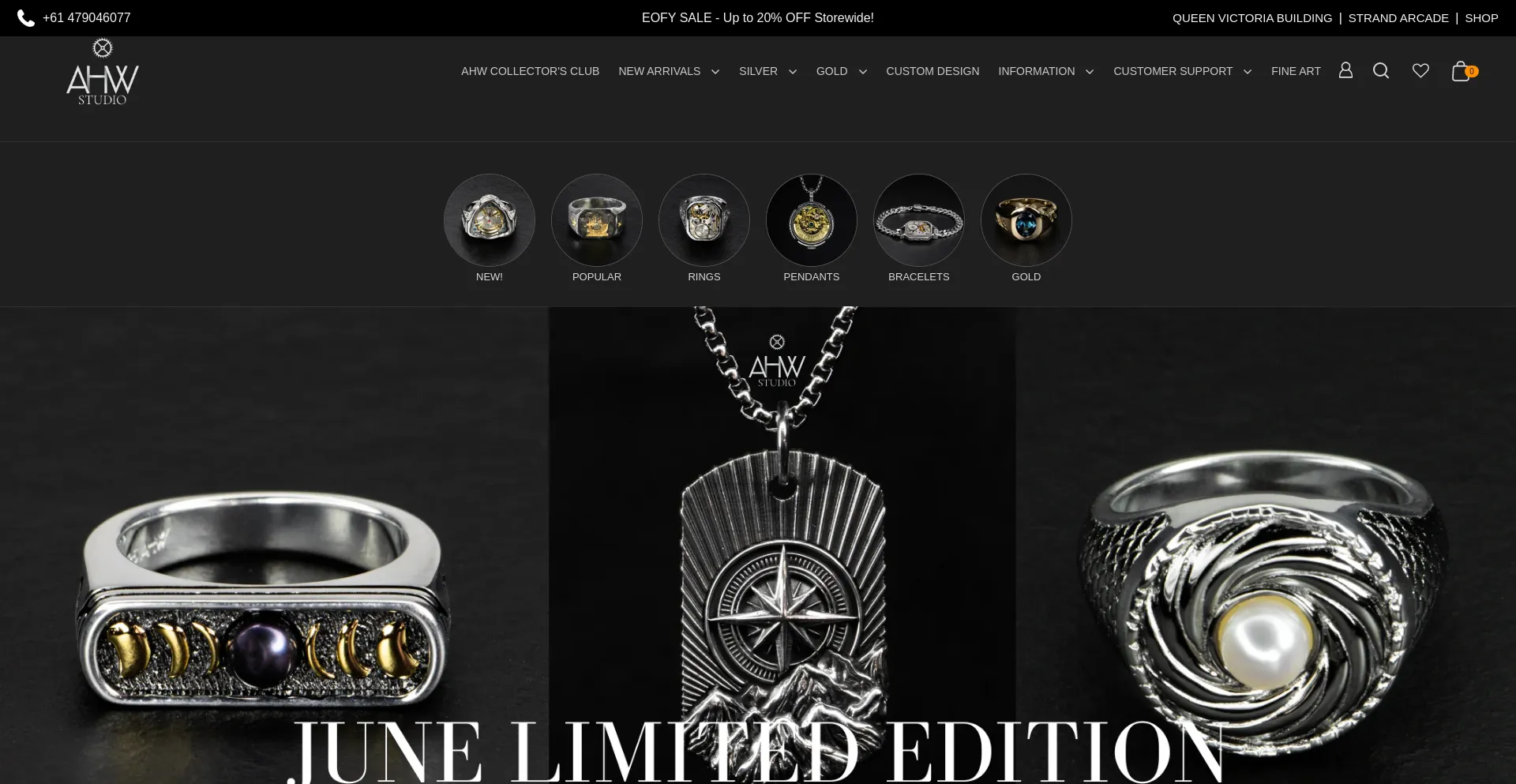 Website screenshot of Ahwstudio.com