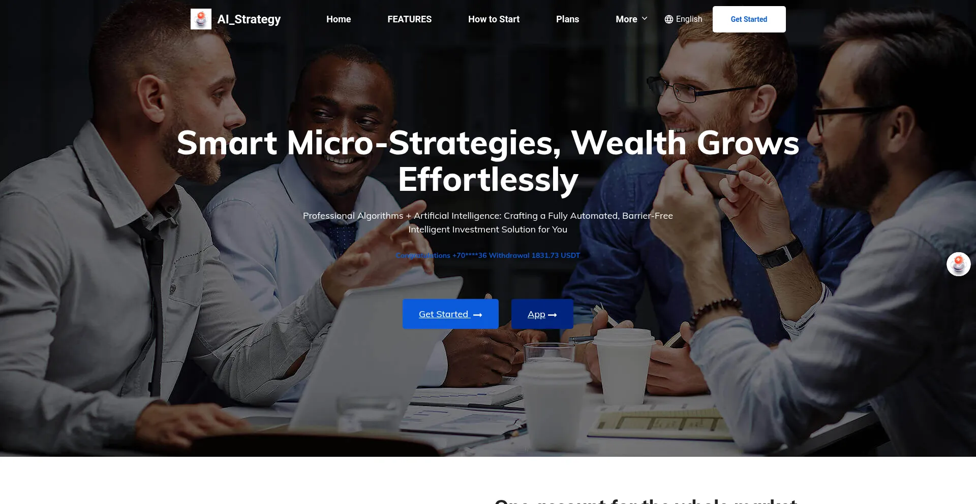 Website screenshot of Ai-strategy.vip