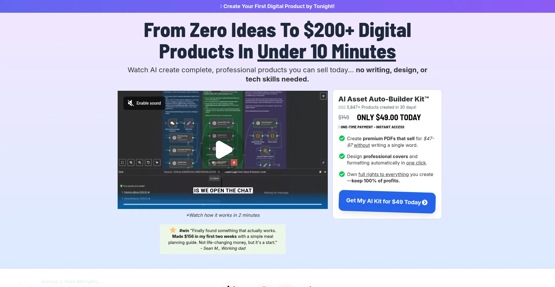 Website screenshot of Aiassetsprint.com
