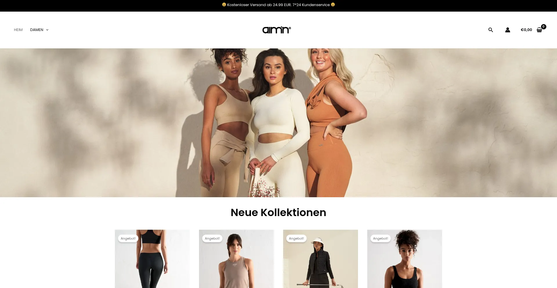 Website screenshot of Aimn-de.com