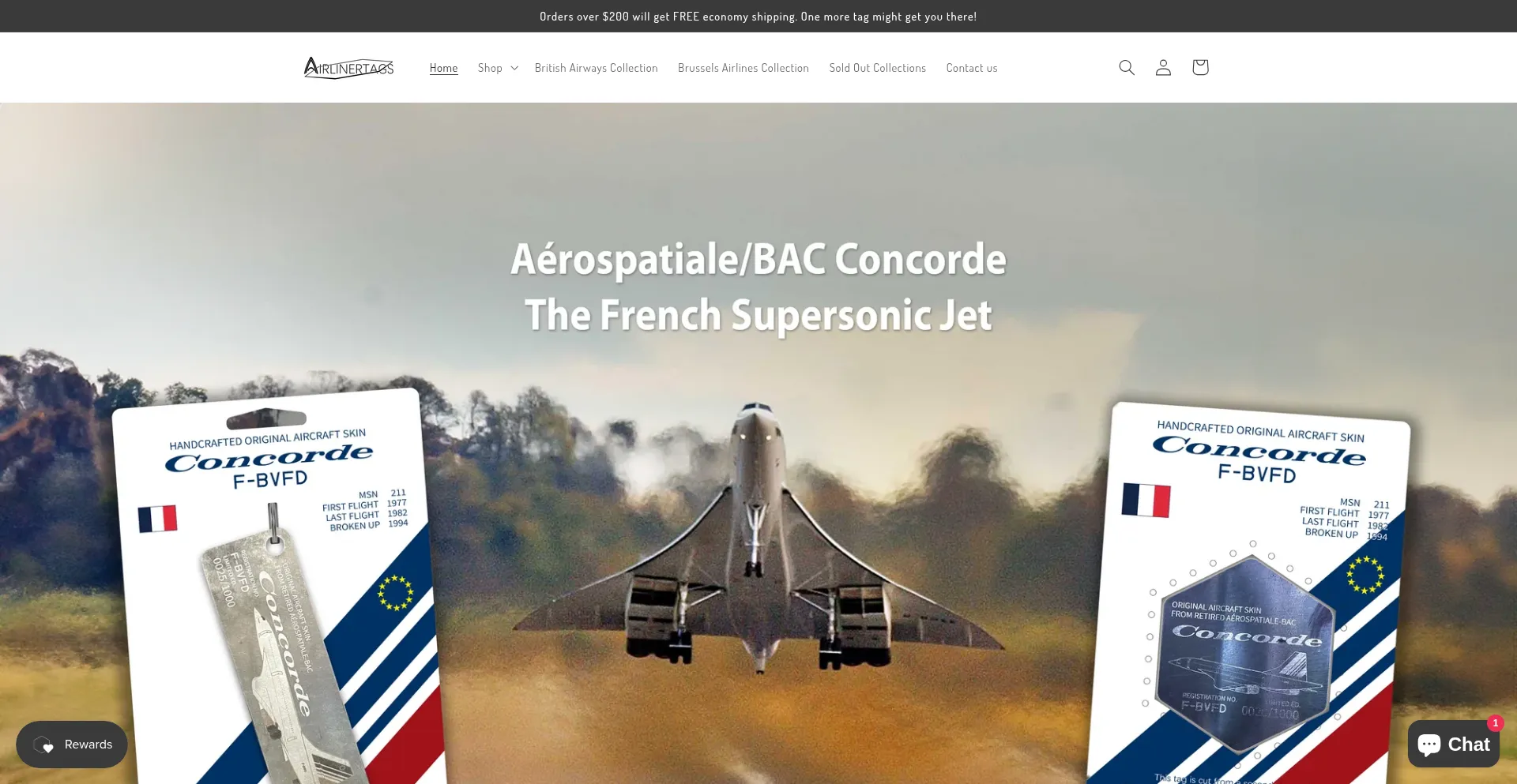 Airlinertags.com Screenshot