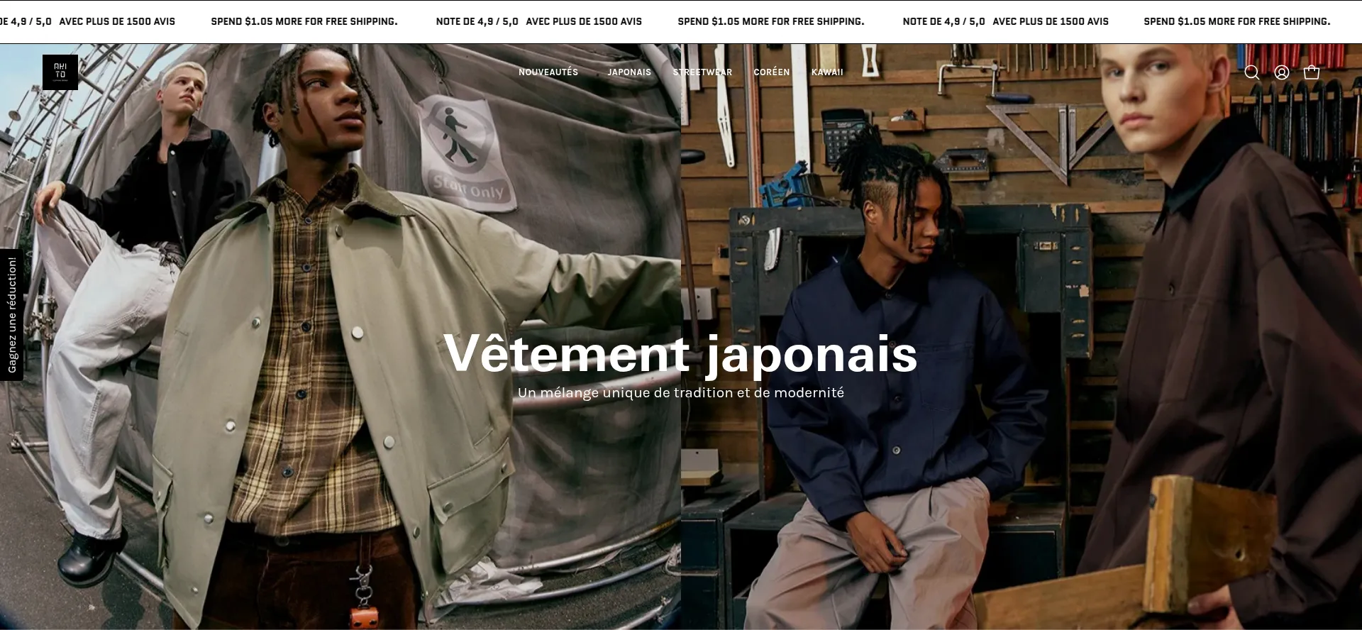 Website screenshot of Akitoparis.com