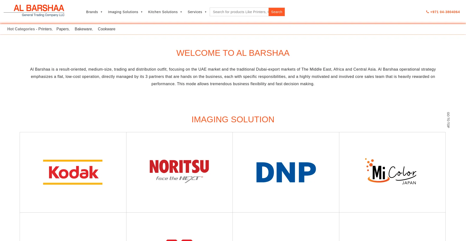 Website screenshot of Albarshaa.com