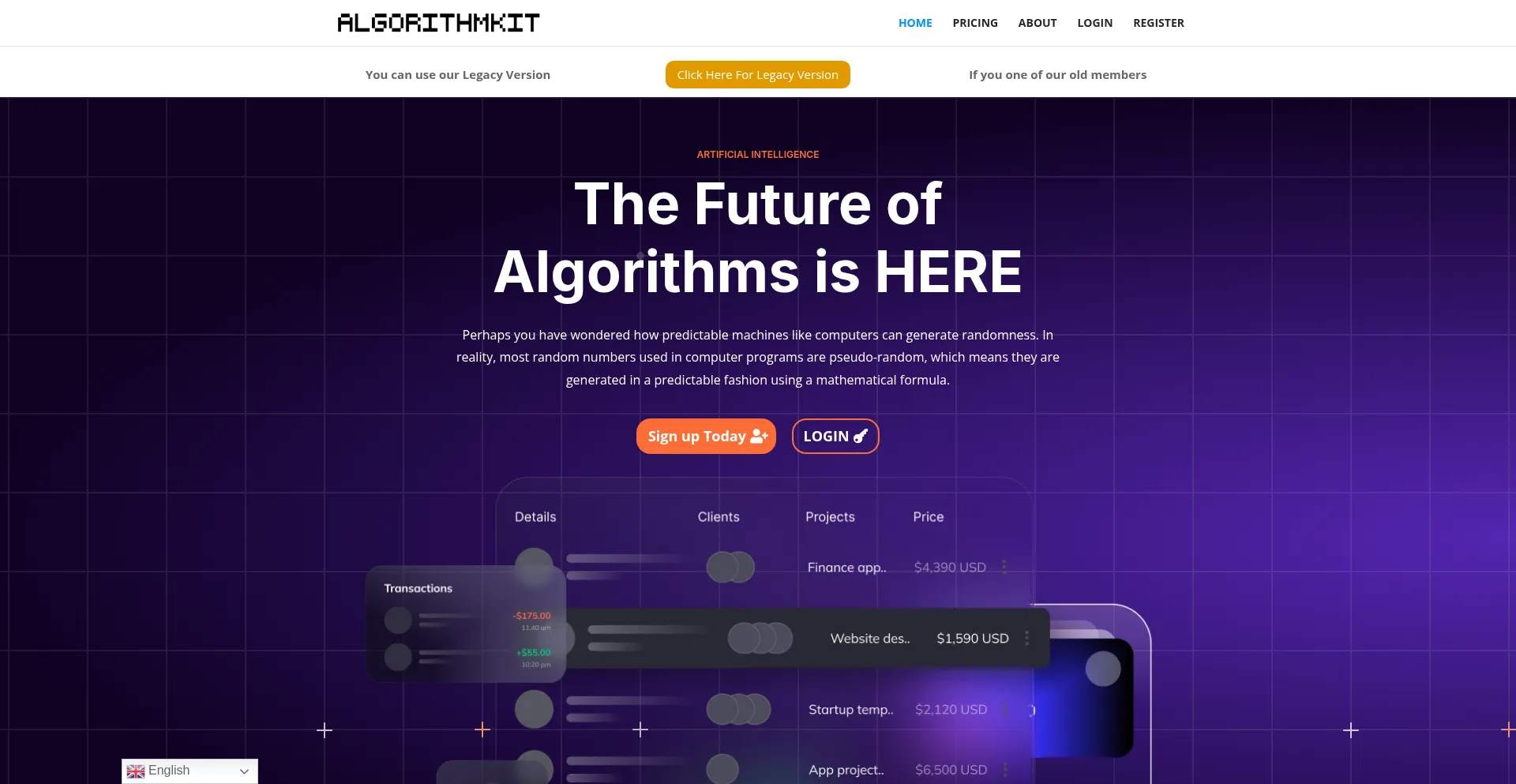 Algorithmkit.com Screenshot