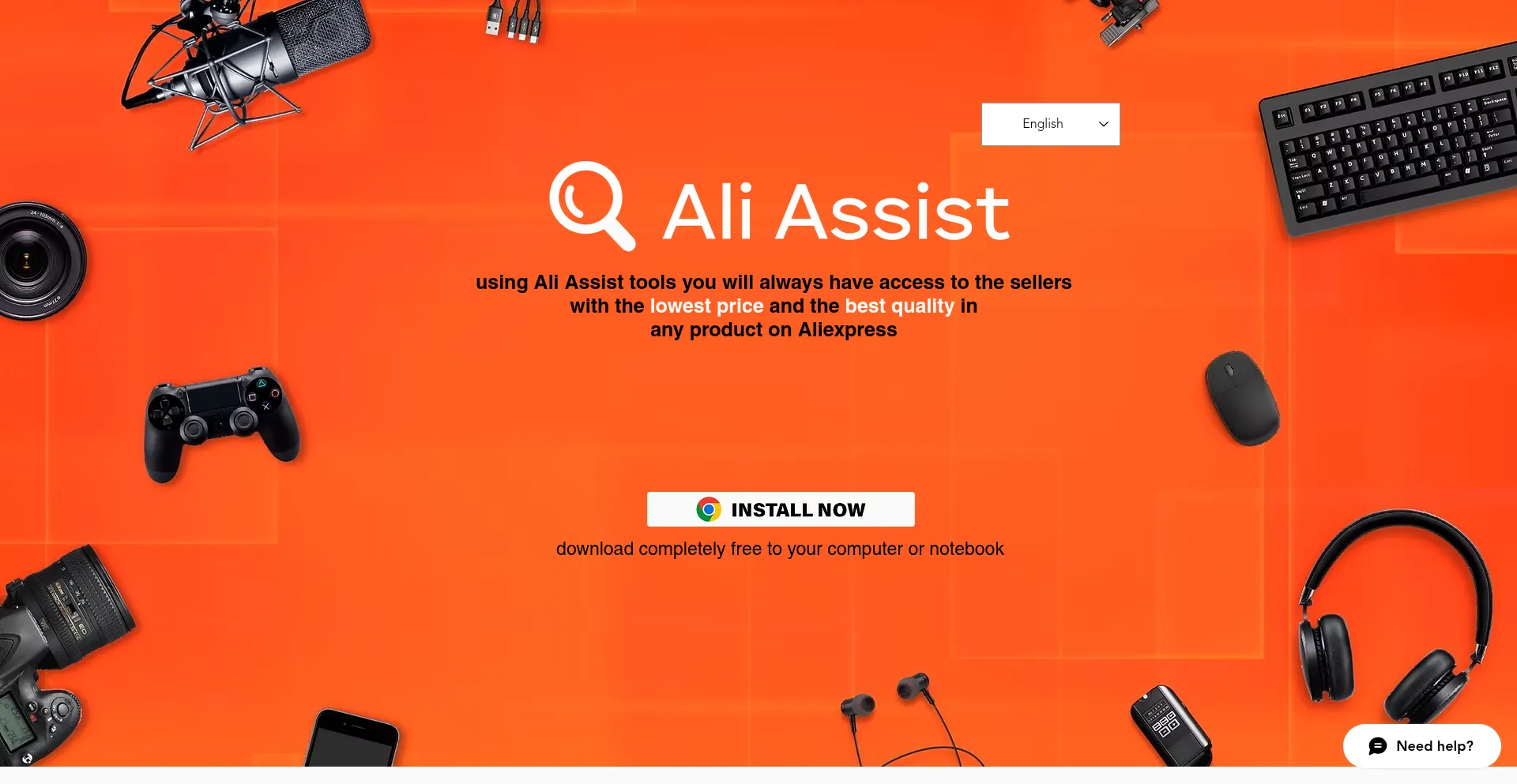 Website screenshot of Ali-assist.com
