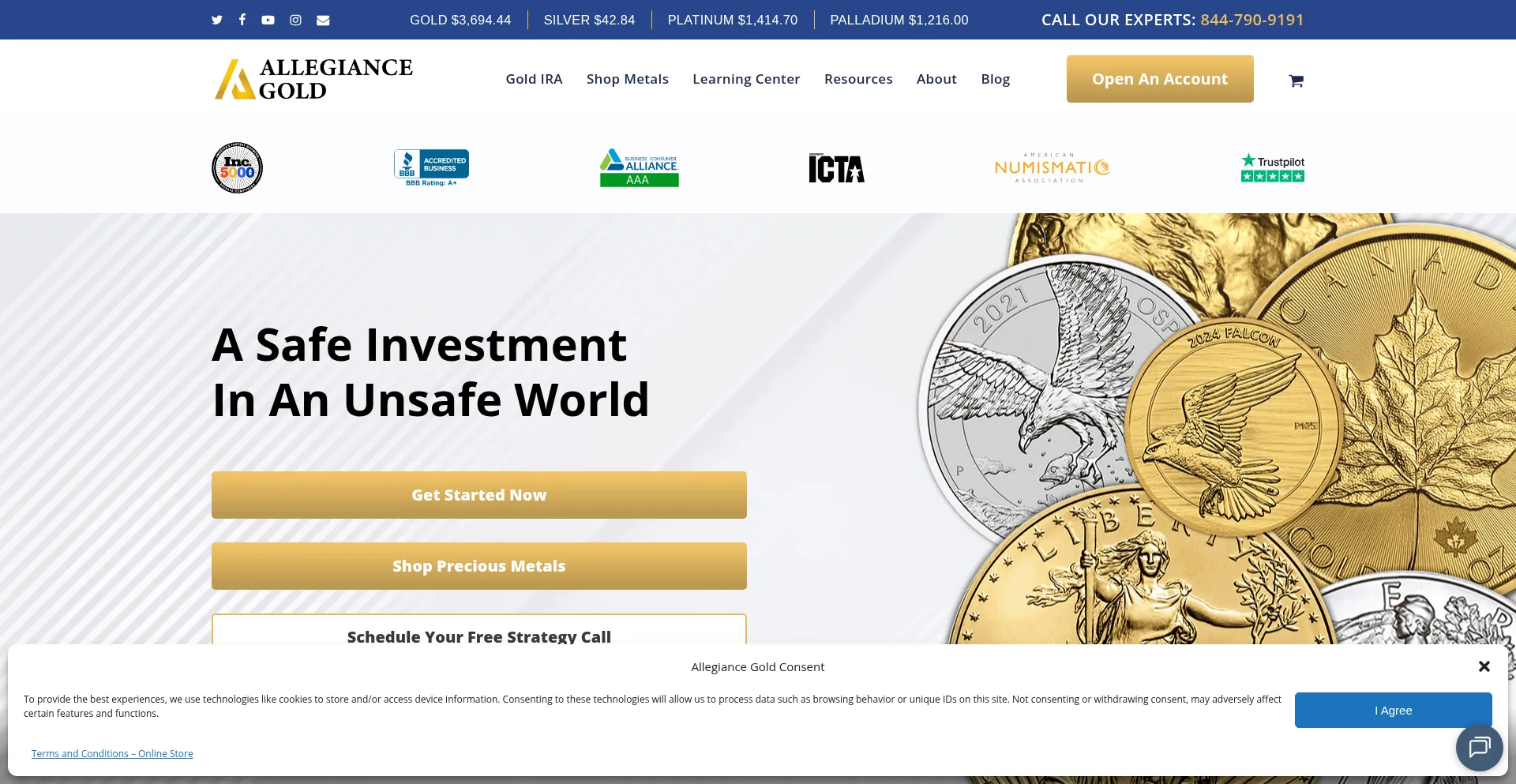 Allegiancegold.com est-il Sûr et Fiable ?