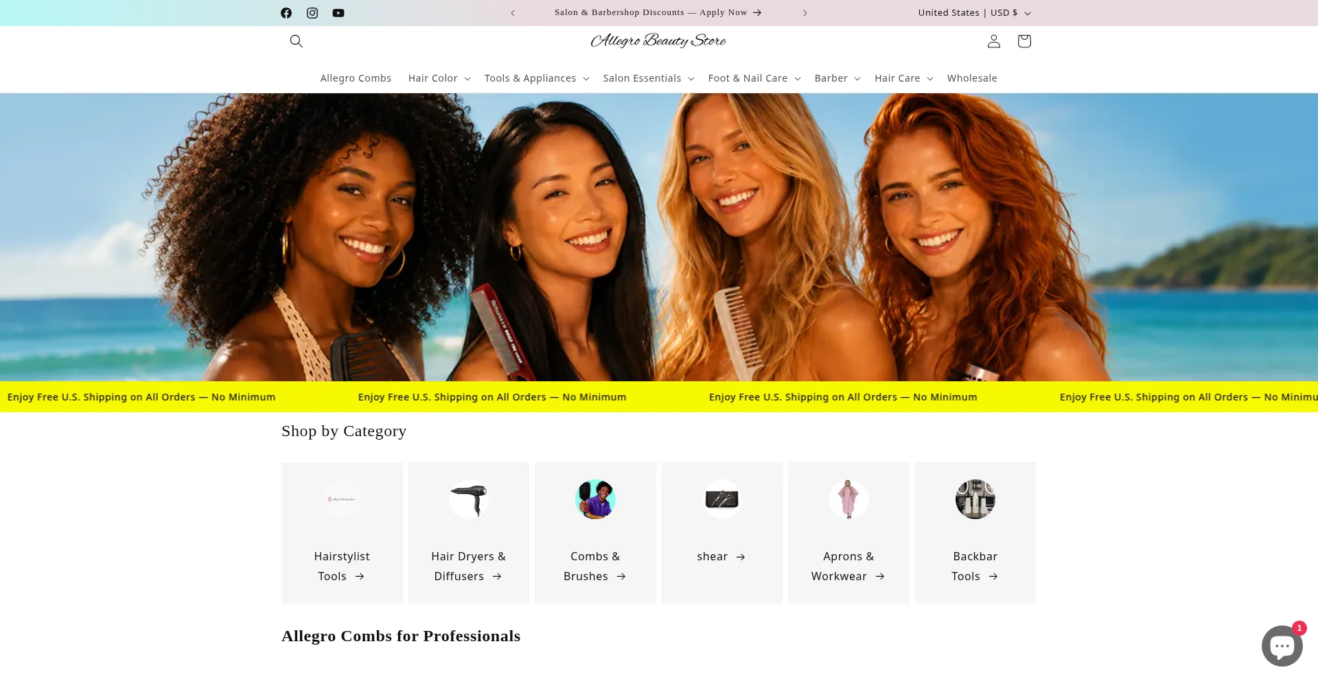 Allegrobeautystore.com