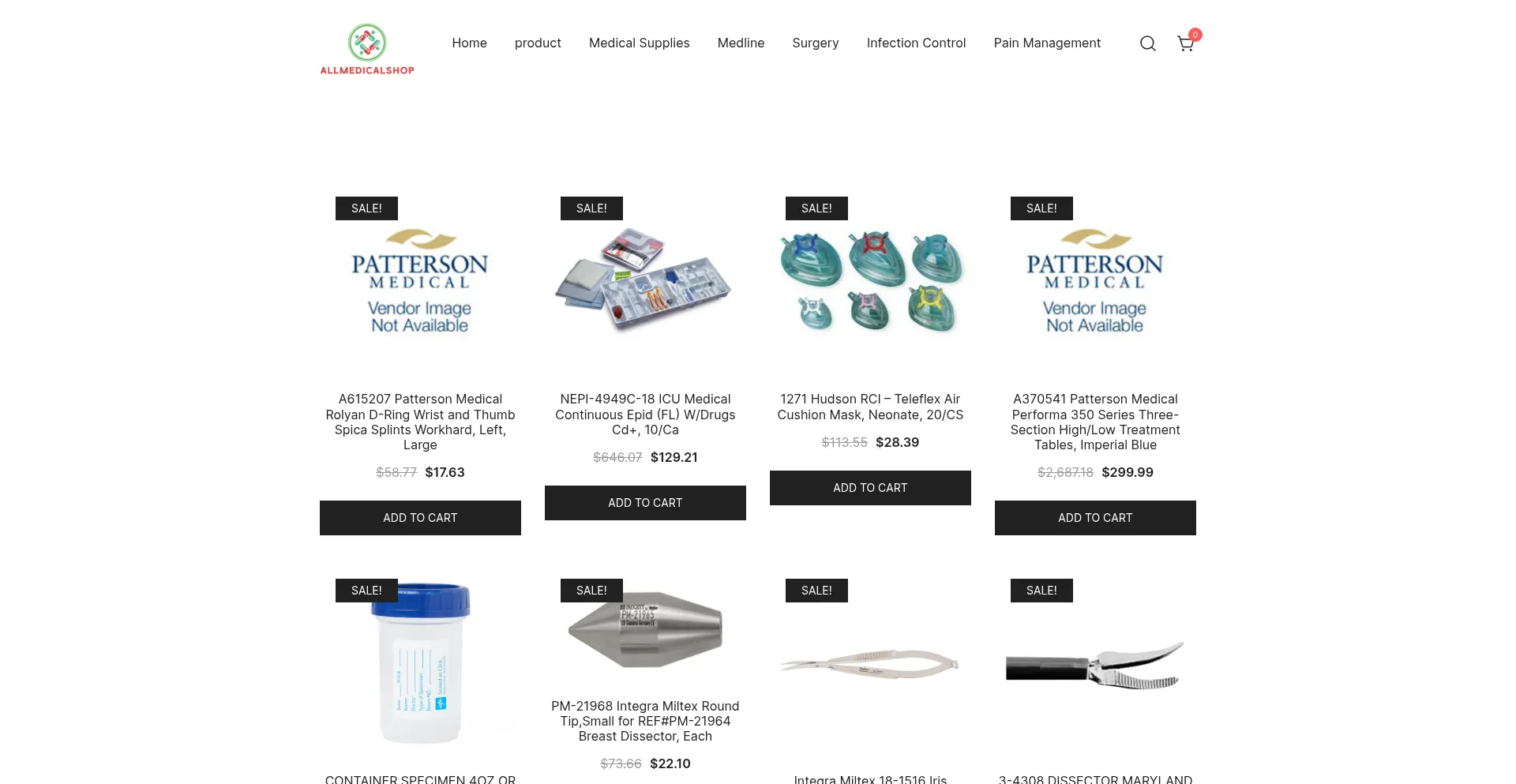 Allmedicalshop.com Screenshot
