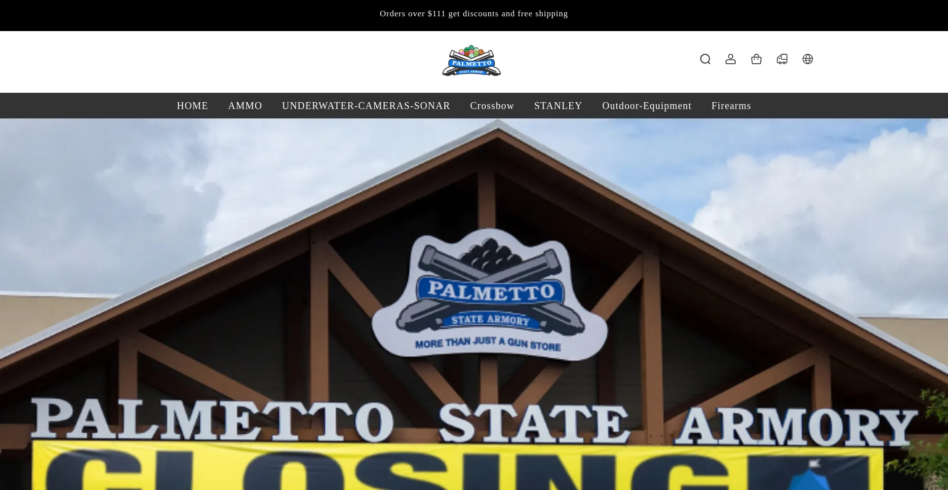Website screenshot of Almettosstatearrmoryus.com