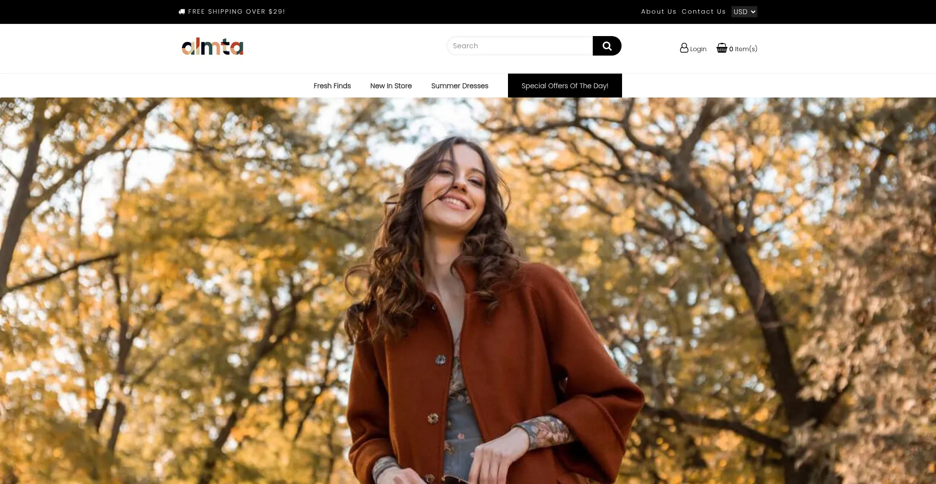 Website screenshot of Almta.com