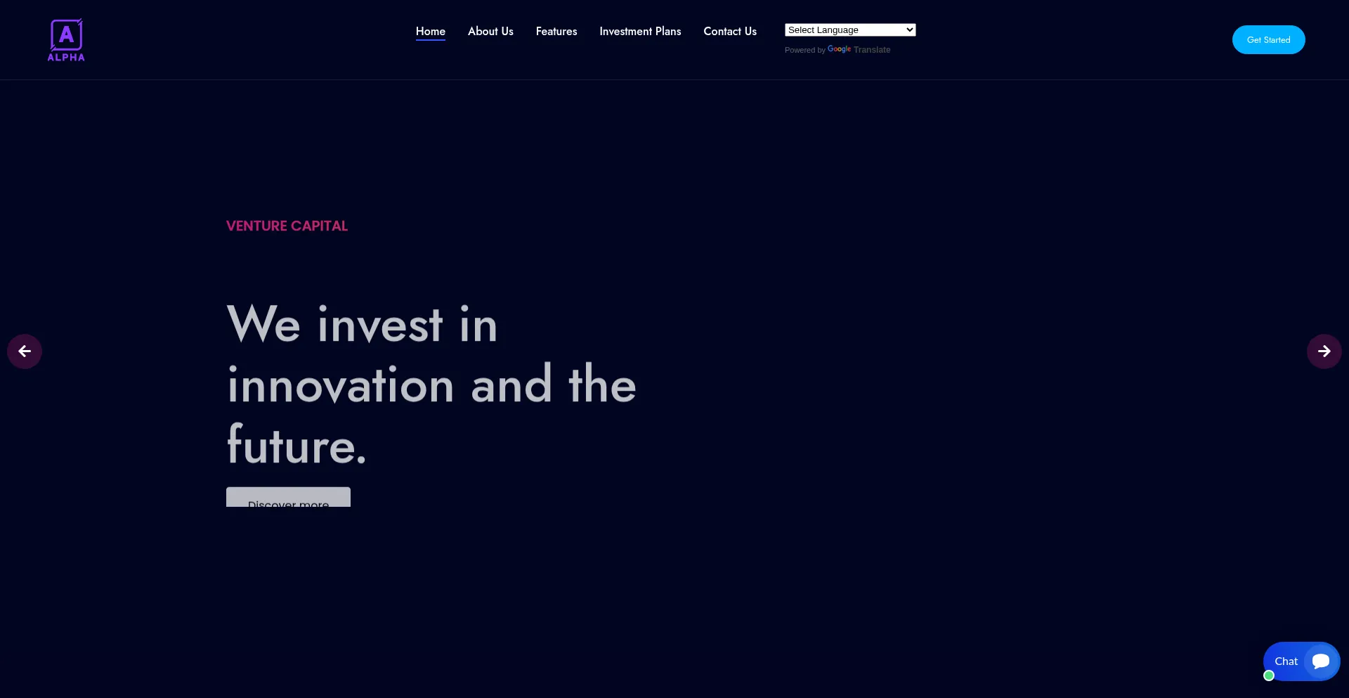 Website screenshot of Alpha-capitalinvestments.com