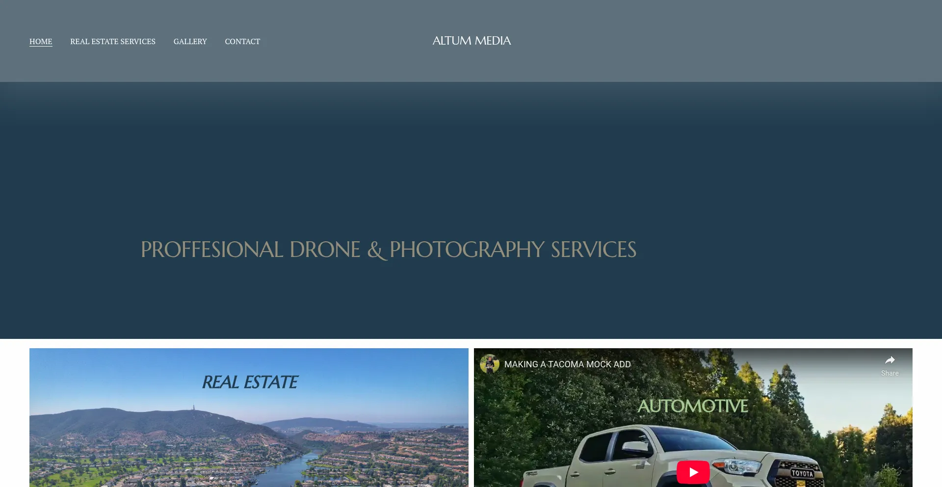 Website screenshot of Altum-media.com