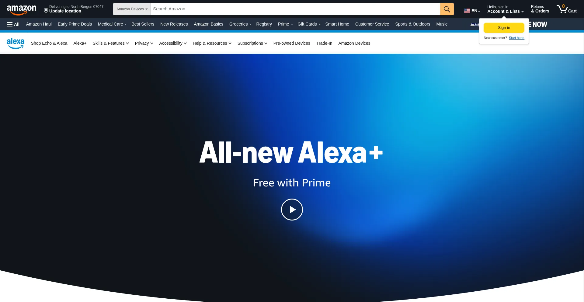 Amazonalexa.com Screenshot