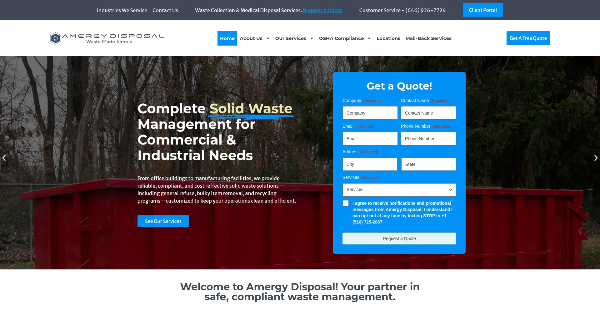 Amergymedwaste.com