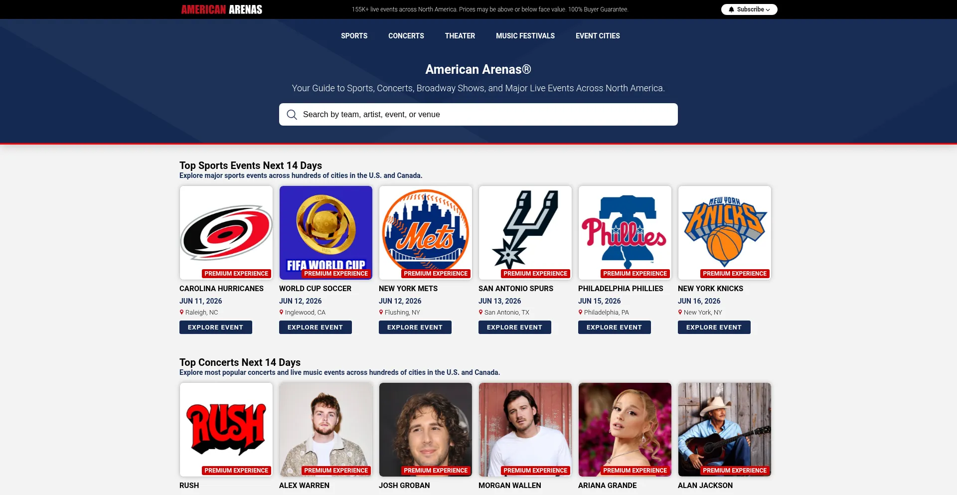 Americanarenas.com