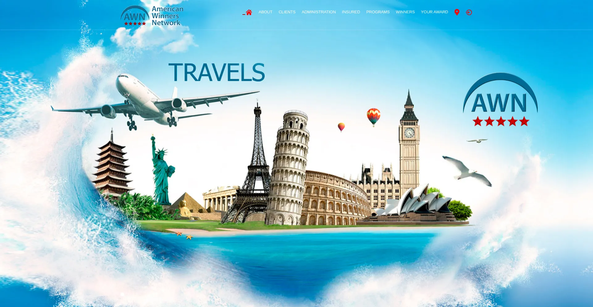 Website screenshot of Americawn.com