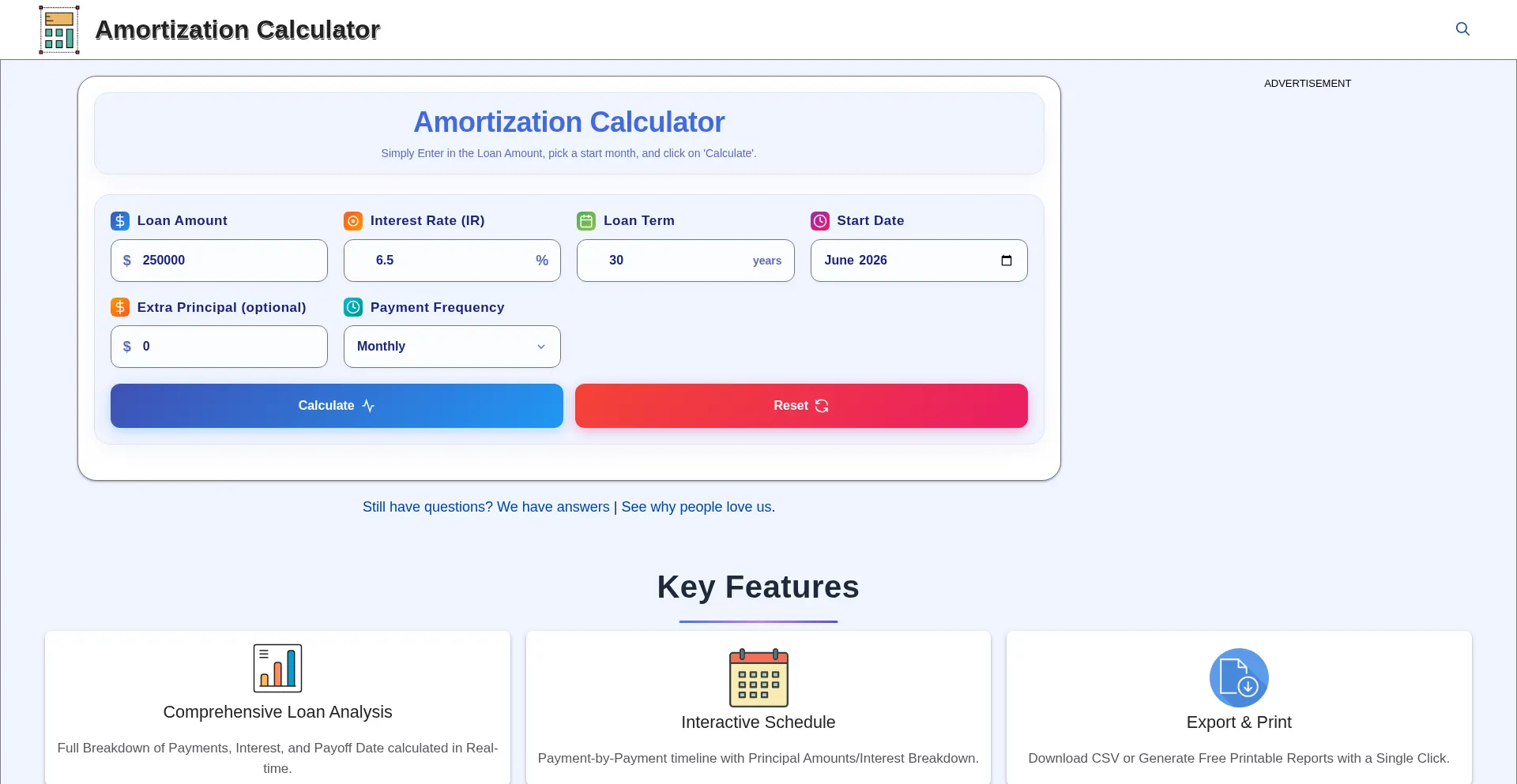 Amortizationcalculator.onl
