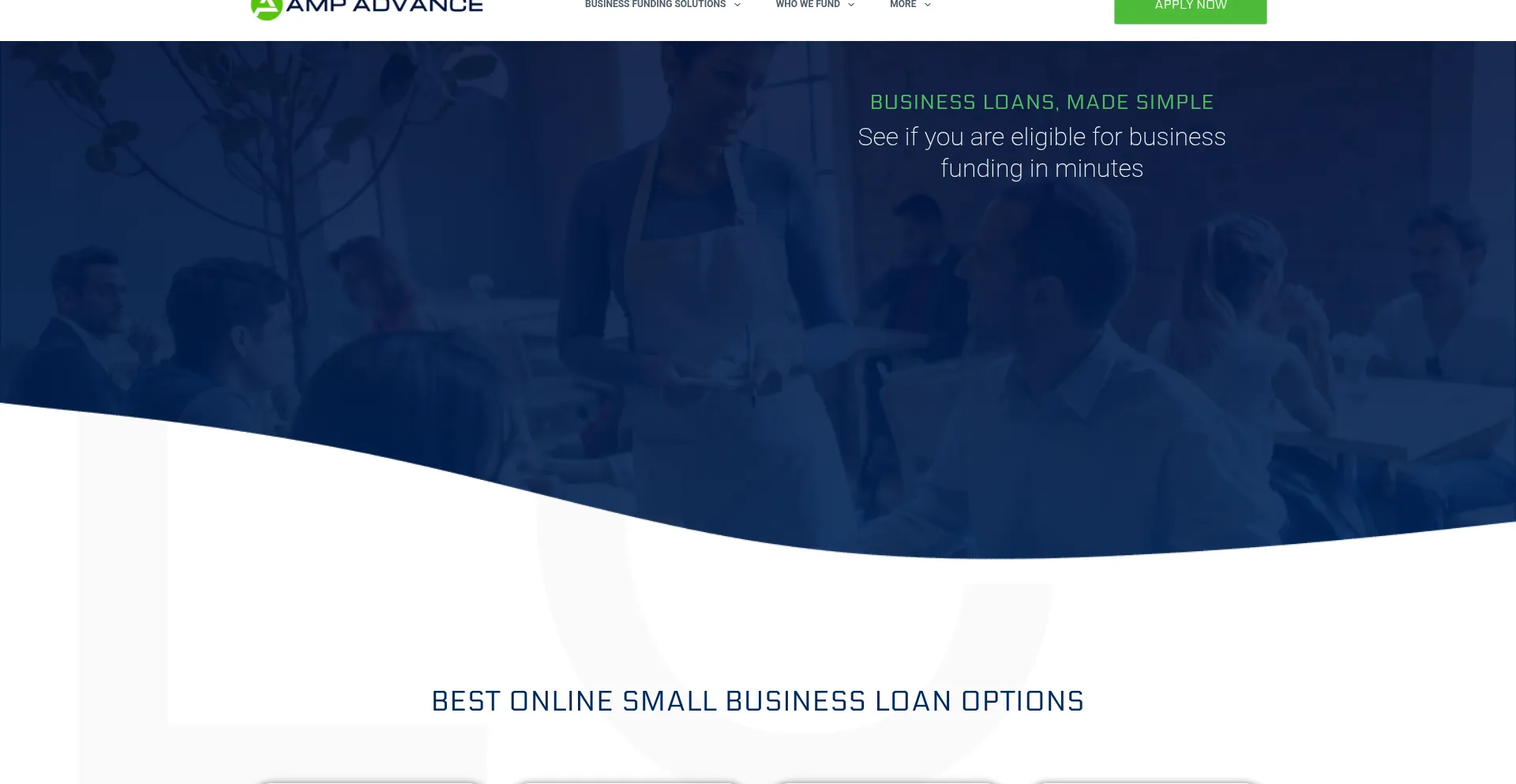 Website screenshot of Ampadvance.com